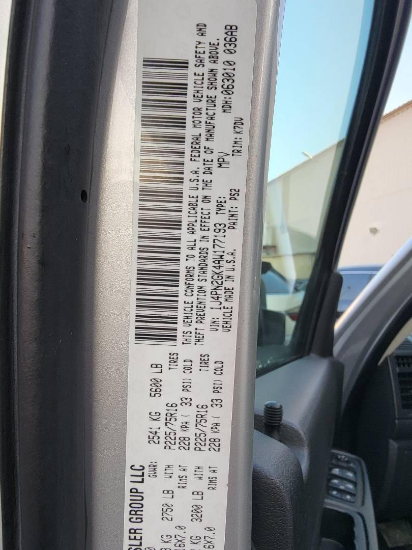 2010 JEEP LIBERTY — 129605 Miles — Lot W177193 — Main - Marhaba Auctions Used Cars - Image 10