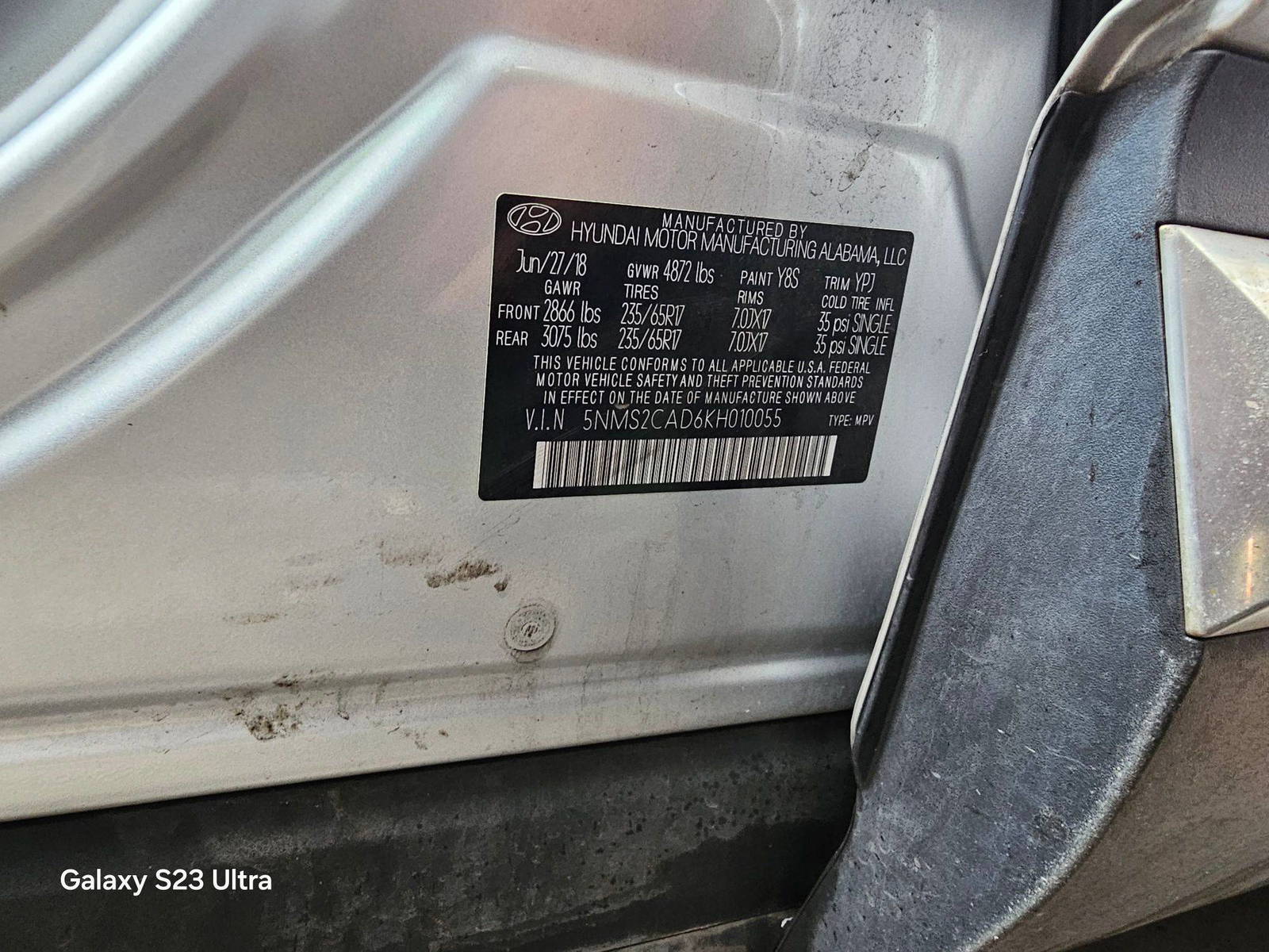 HYUNDAI SANTA FE 2019 - Marhaba Auction Used Cars - Image 10