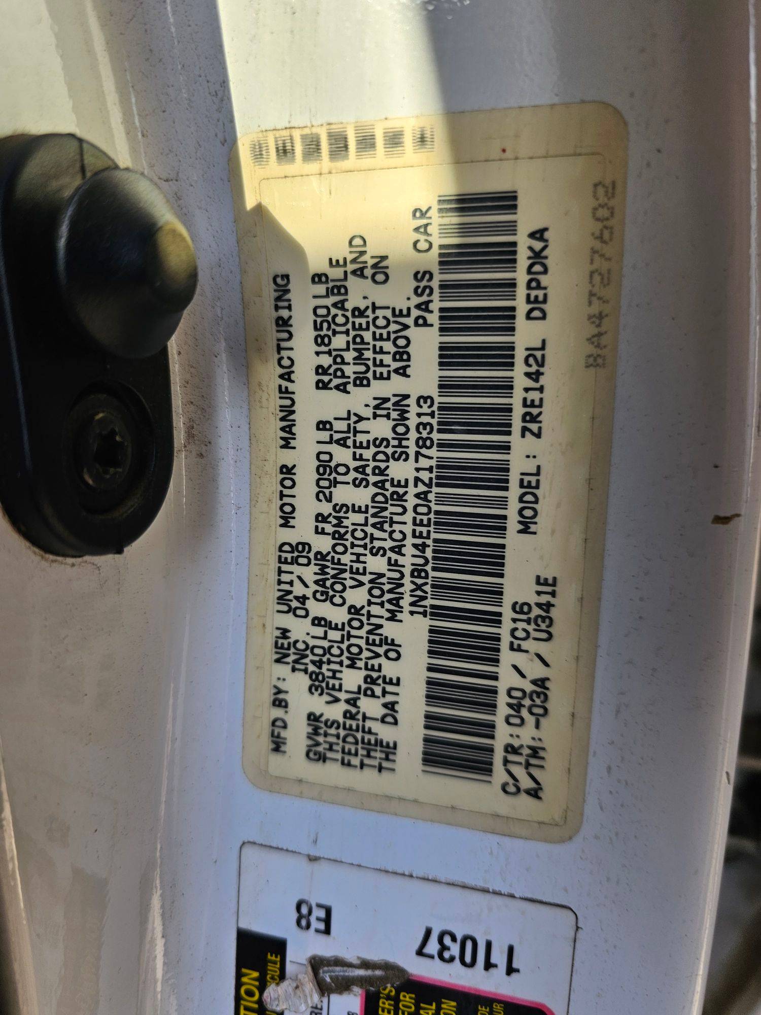 TOYOTA COROLLA 2010 - Marhaba Auction Used Cars - Image 9