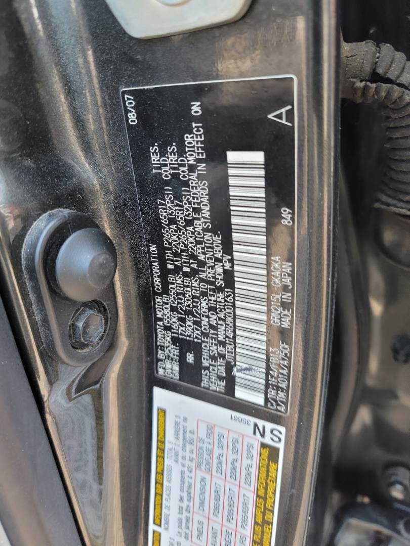 2008 TOYOTA 4RUNNER — 173323 Miles — Lot 40288990 — Main - Marhaba Auctions Used Cars - Image 10