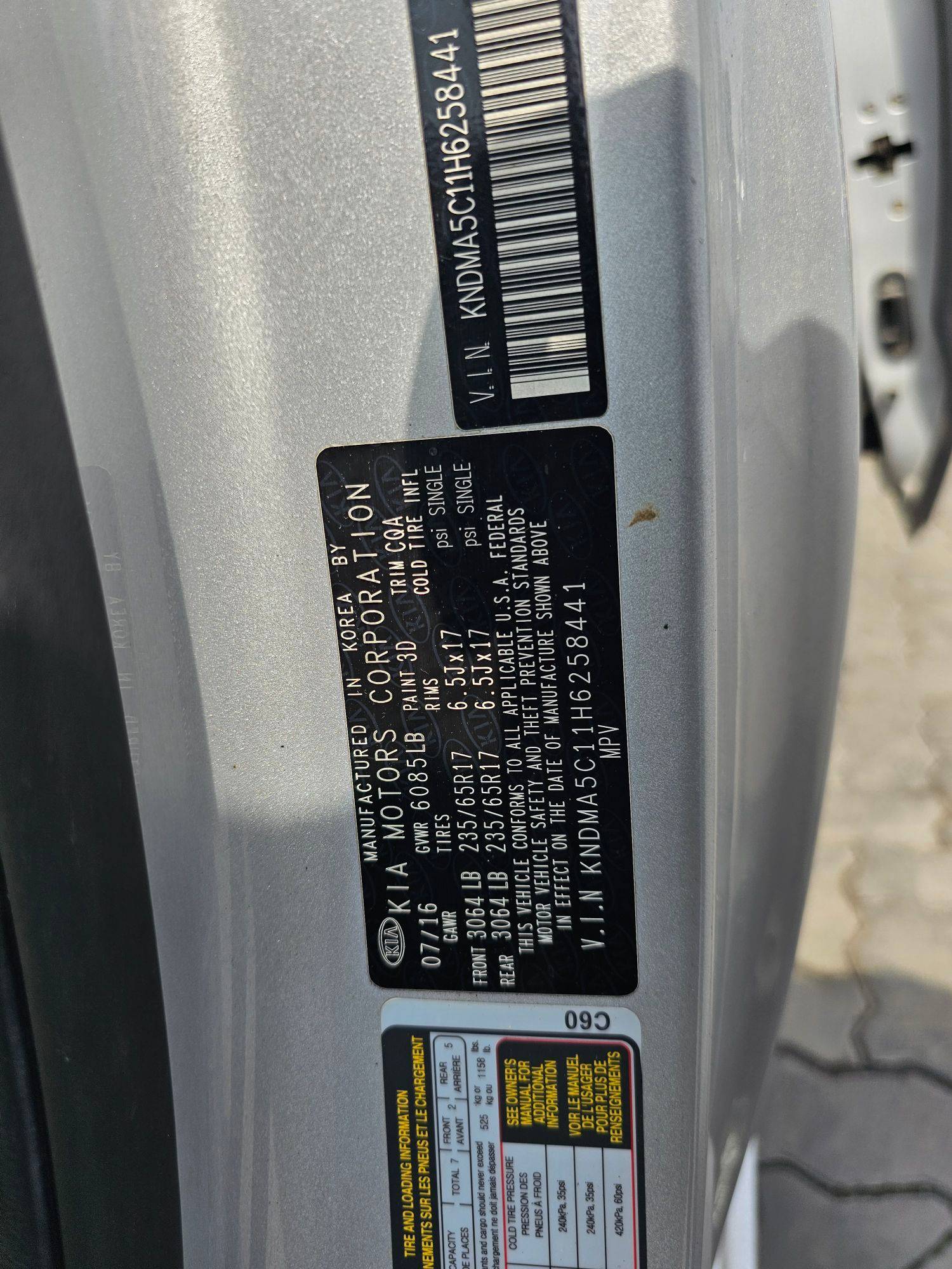 KIA SEDONA 2017 - Marhaba Auction Used Cars - Image 10