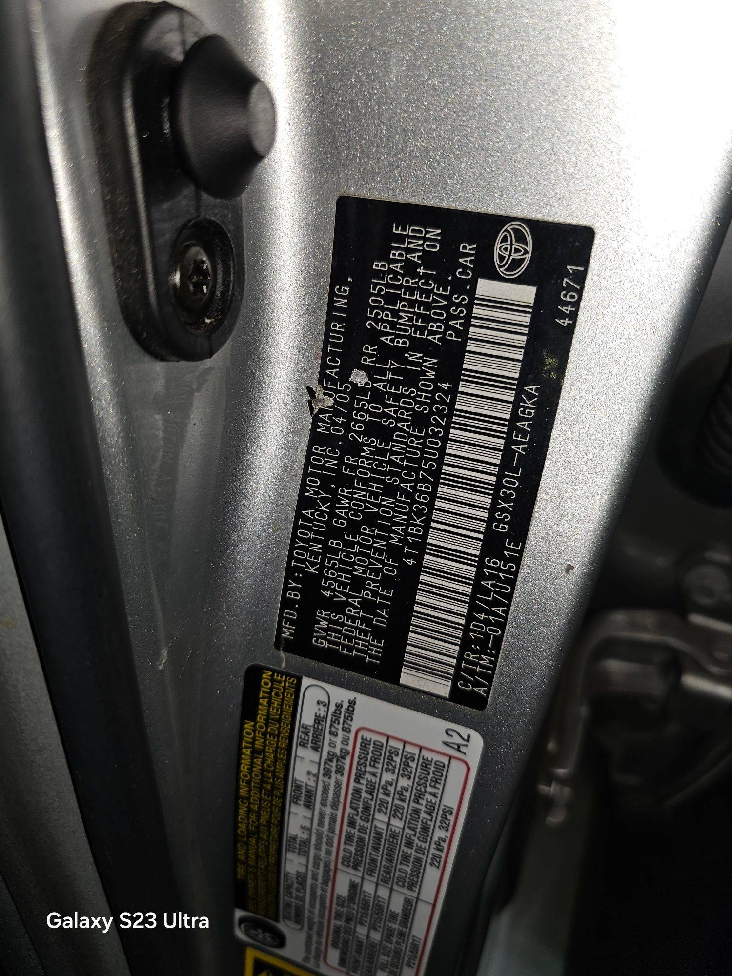 TOYOTA AVALON 2005 - Marhaba Auction Used Cars - Image 10