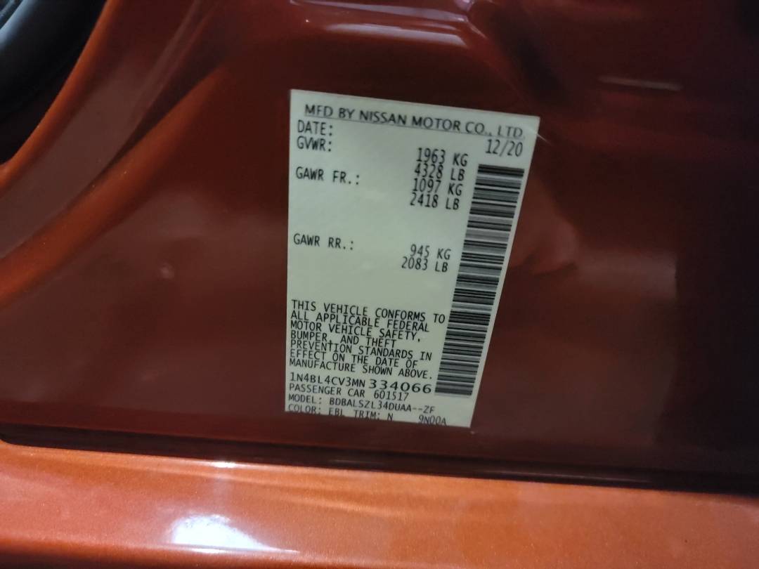 2021 NISSAN ALTIMA — 41368 Miles — Lot 36753371 - Marhaba Auctions Used Cars - Image 12