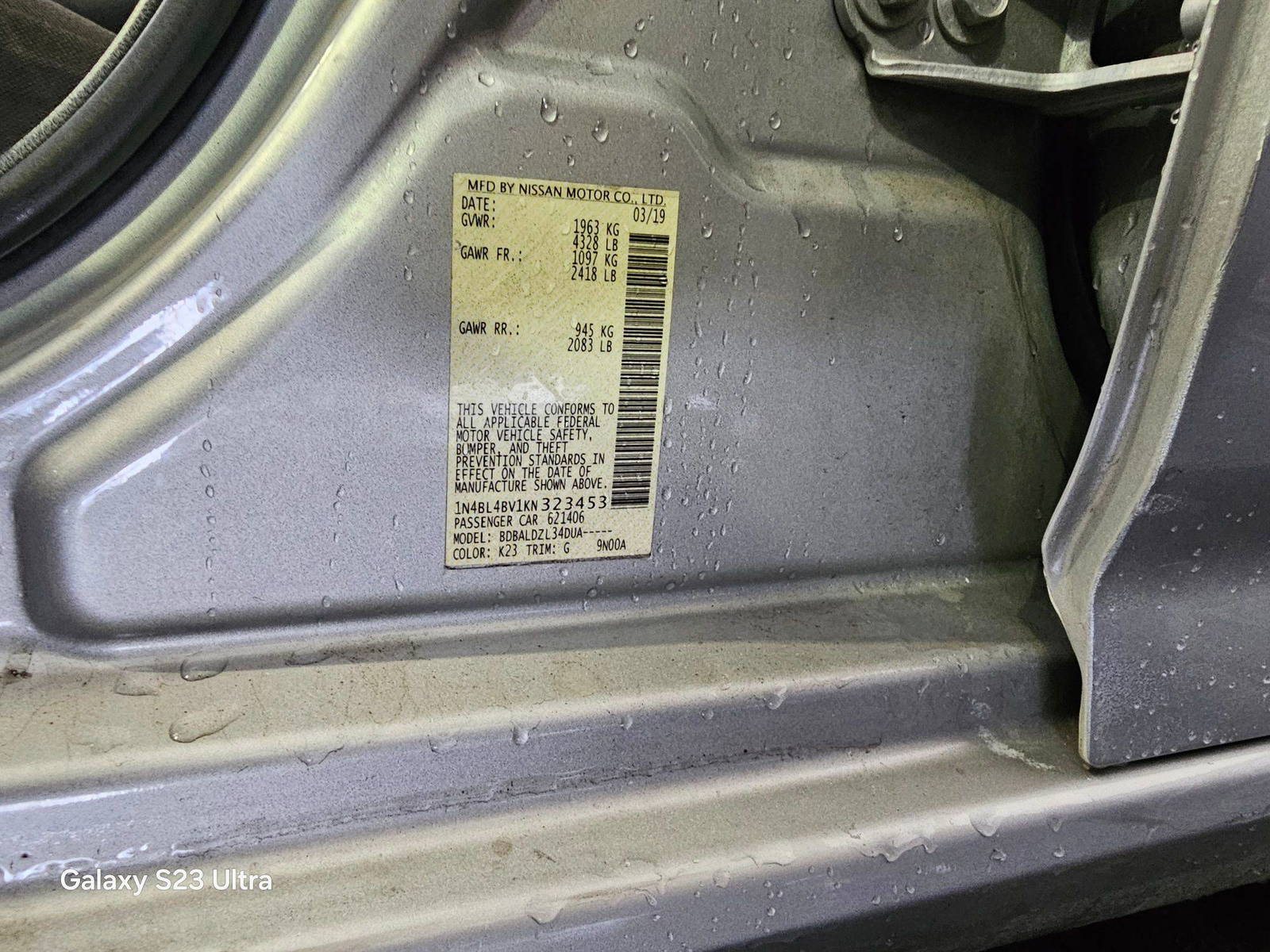 NISSAN ALTIMA 2019 - Marhaba Auction Used Cars - Image 8