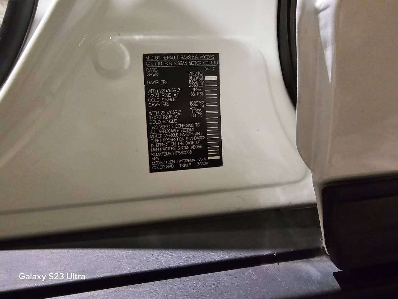 NISSAN ROGUE 2017 - Marhaba Auction Used Cars - Image 9