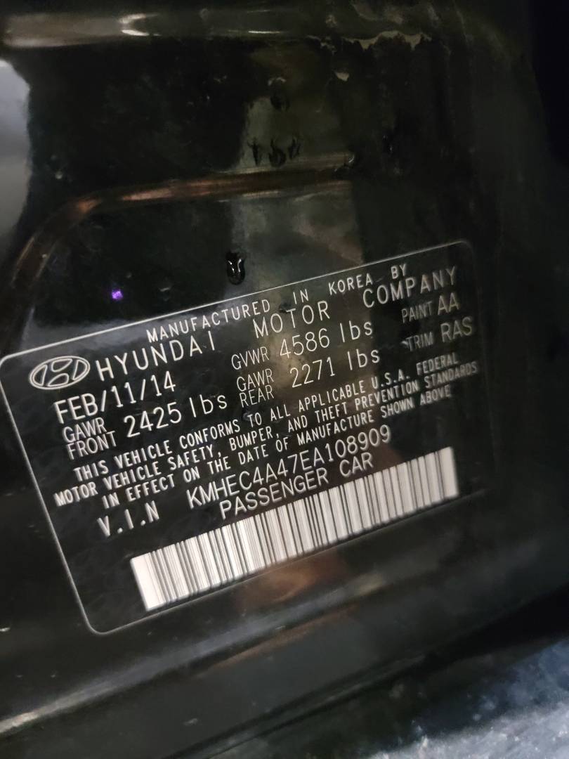 2014 HYUNDAI SONATA — 143672 Miles — Lot 108909 — Main - Marhaba Auctions Used Cars - Image 10