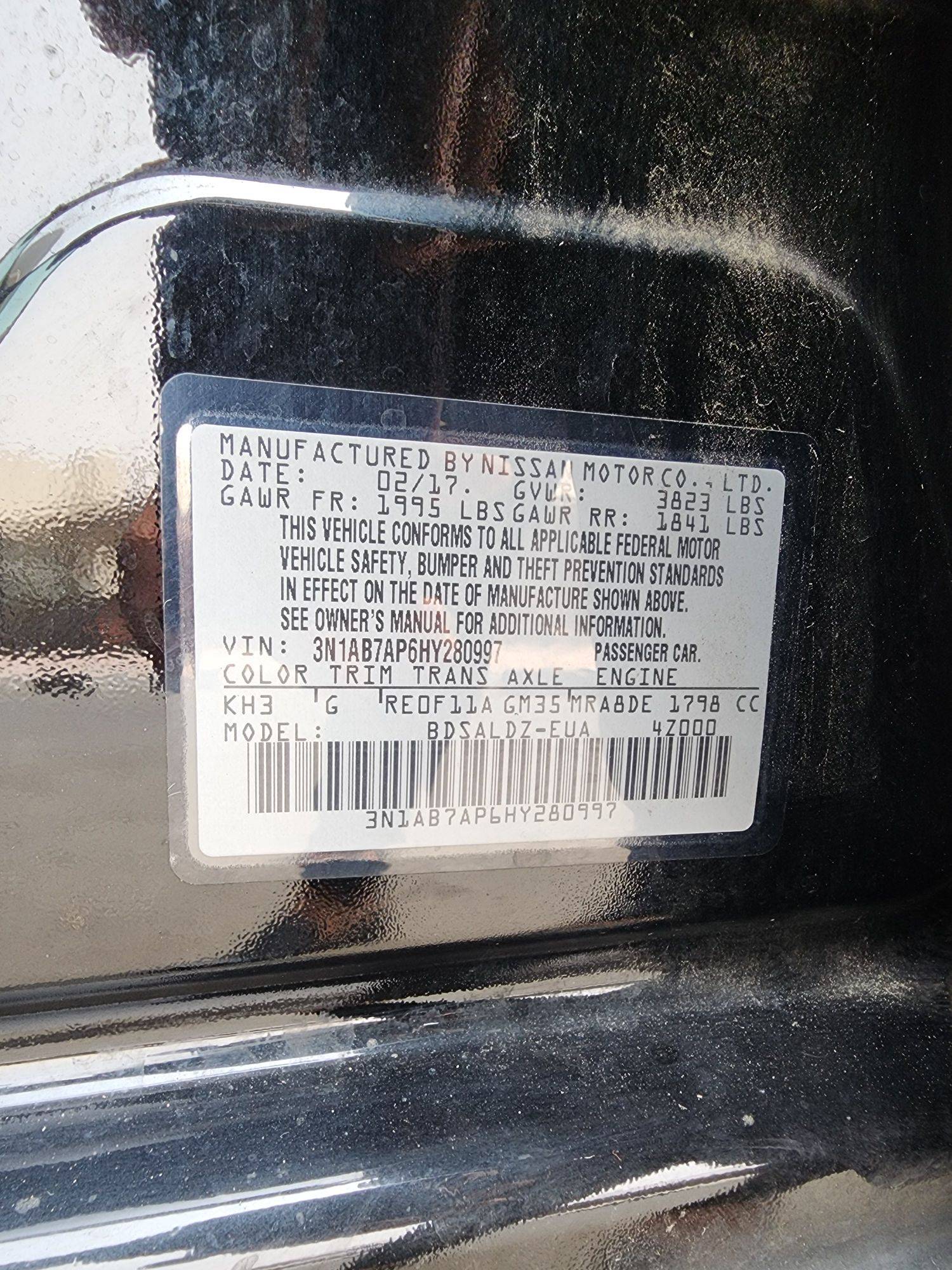 2017 NISSAN SENTRA — 111722 Miles — Lot Y280997 — Souq - Marhaba Auctions Used Cars - Image 10