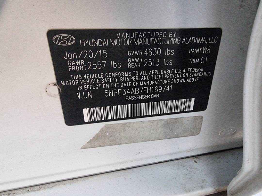 HYUNDAI SONATA SPORT 2015 - Marhaba Auction Used Cars - Image 10