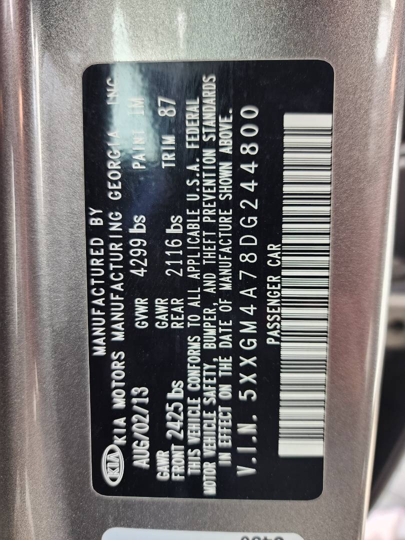 2013 KIA OPTIMA — 131616 Miles — Lot G244800 - Marhaba Auctions Used Cars - Image 5