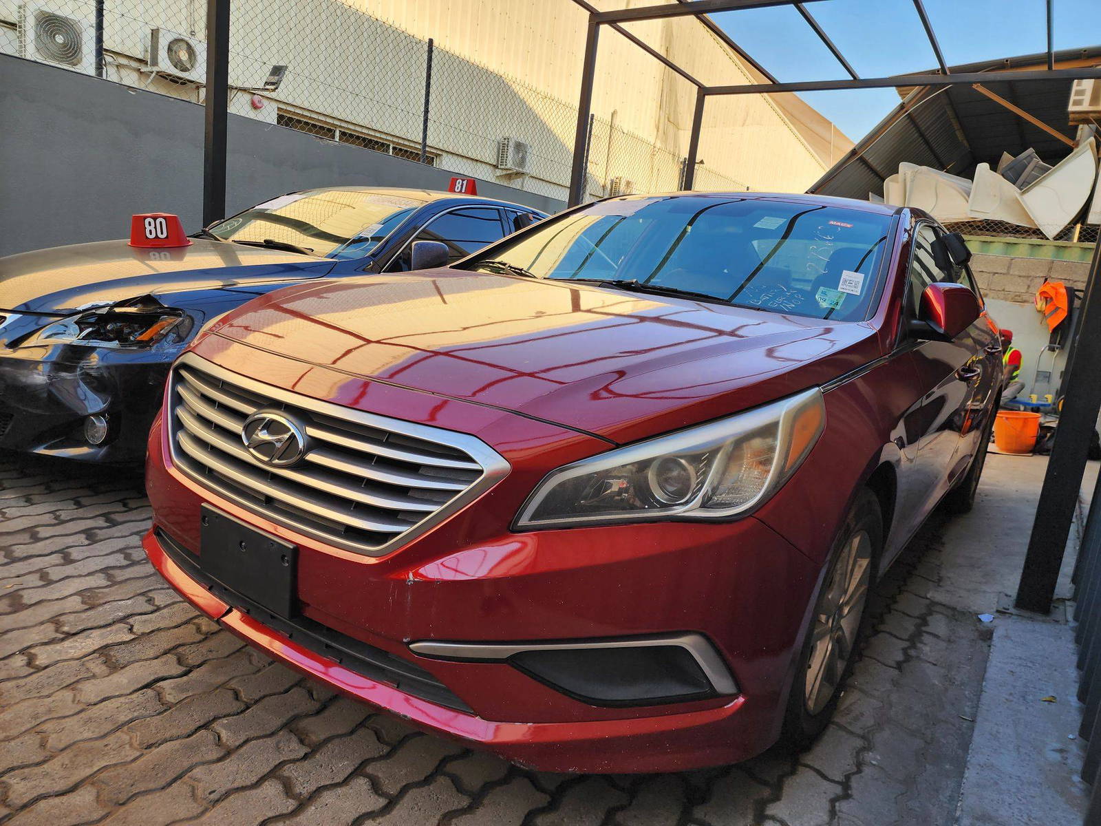 2016 HYUNDAI SONATA — 147761 Miles — Lot 125487 — Al Quoz - Marhaba Auctions Used Cars - Image 3