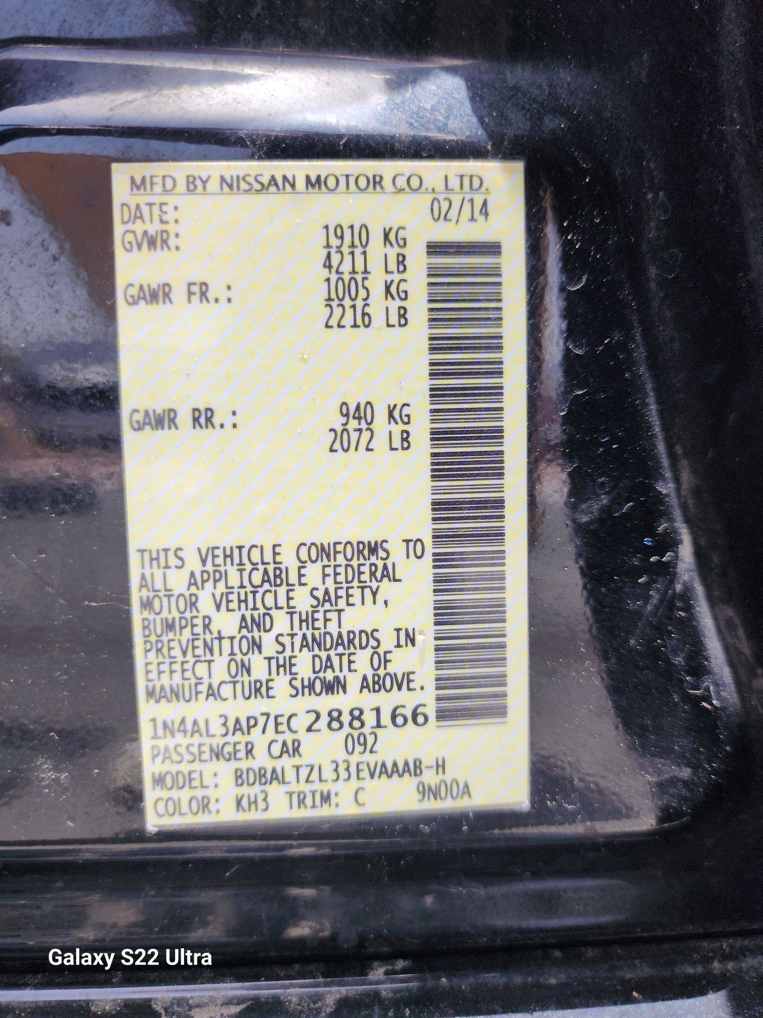 2014 NISSAN ALTIMA — 100440 Miles — Lot 37926344 - Marhaba Auctions Used Cars - Image 8