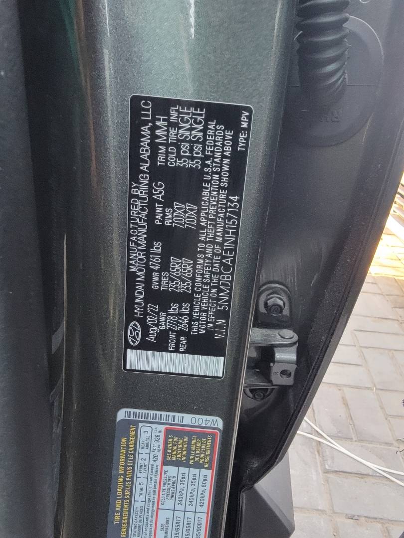 HYUNDAI TUCSON 2022 - Marhaba Auction Used Cars - Image 8