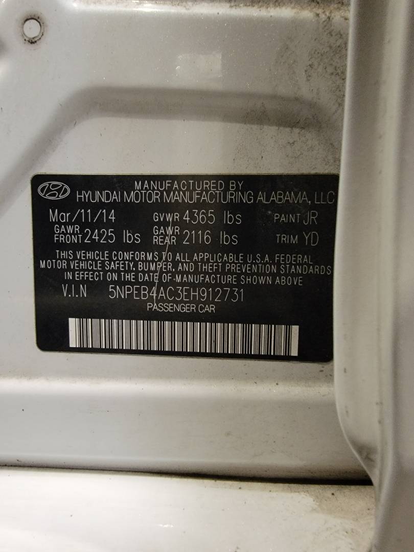 2014 HYUNDAI SONATA — 214179 Miles — Lot H912731 — Main - Marhaba Auctions Used Cars - Image 11