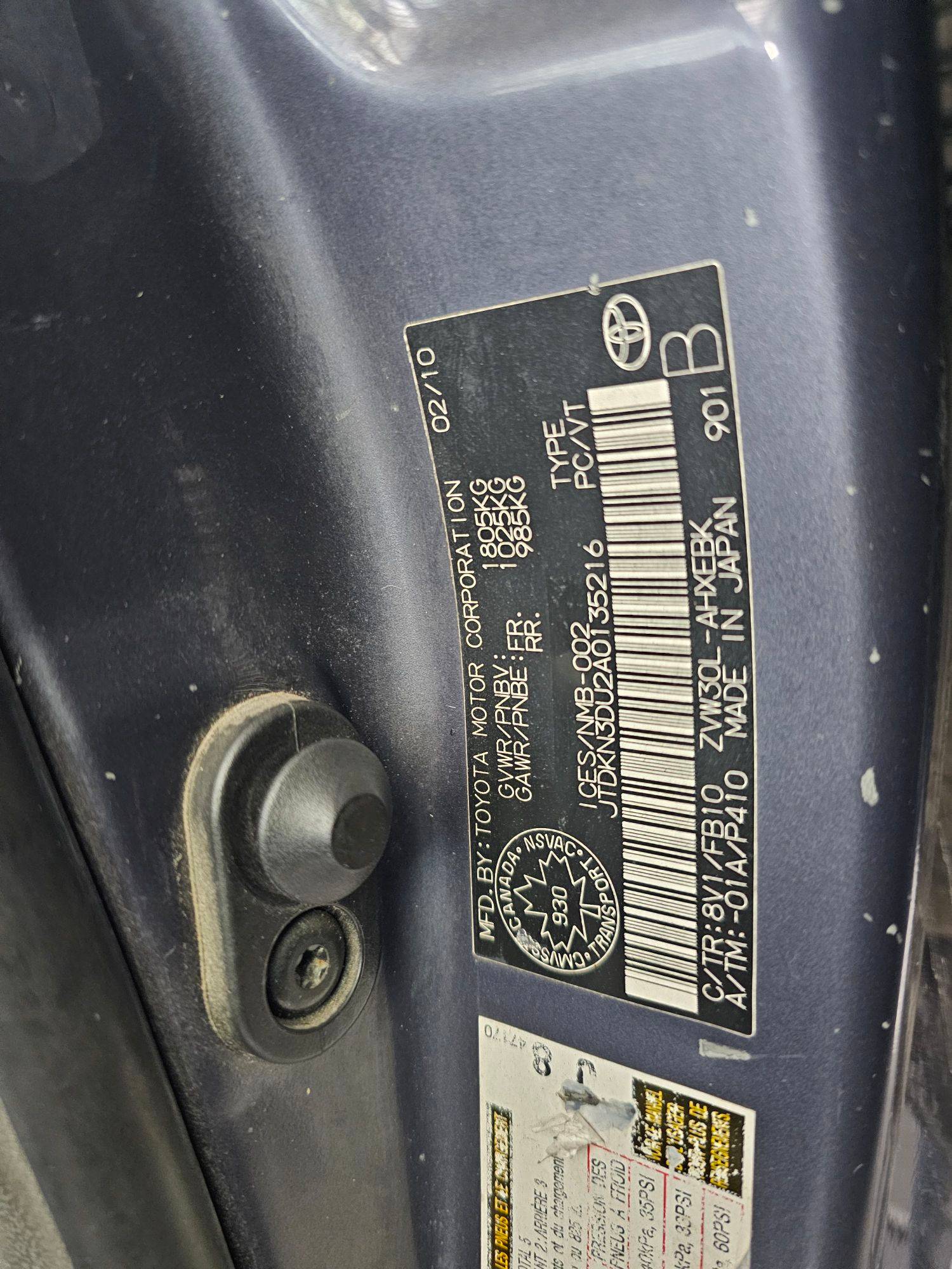 TOYOTA PRIUS 2010 - Marhaba Auction Used Cars - Image 9