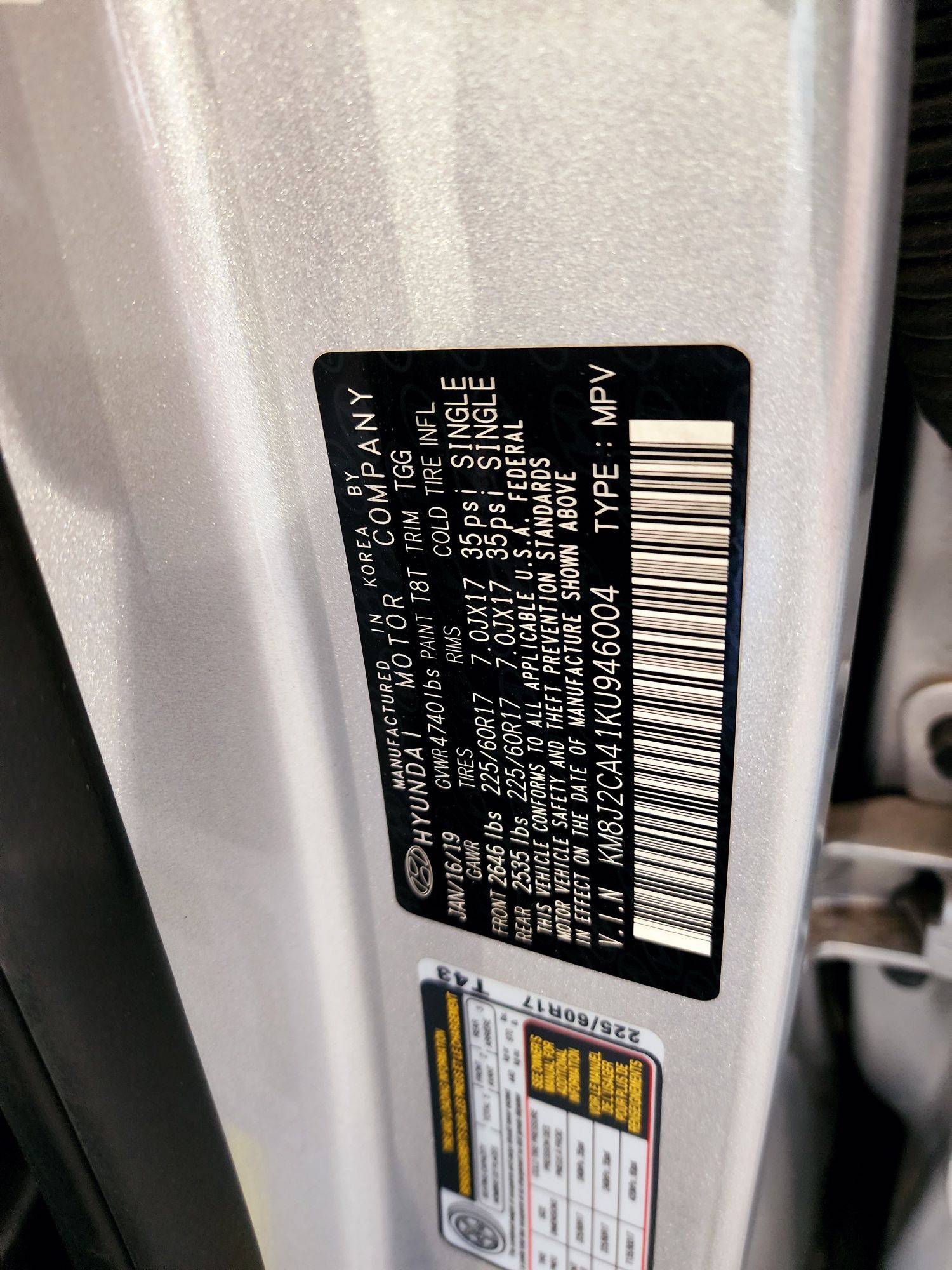 2019 HYUNDAI TUCSON — 70599 Miles — Lot A41KU946004 — Souq - Marhaba Auctions Used Cars - Image 9