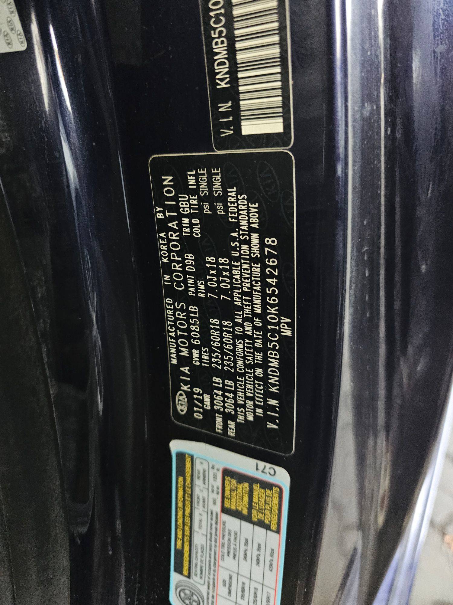 KIA SEDONA 2019 - Marhaba Auction Used Cars - Image 8