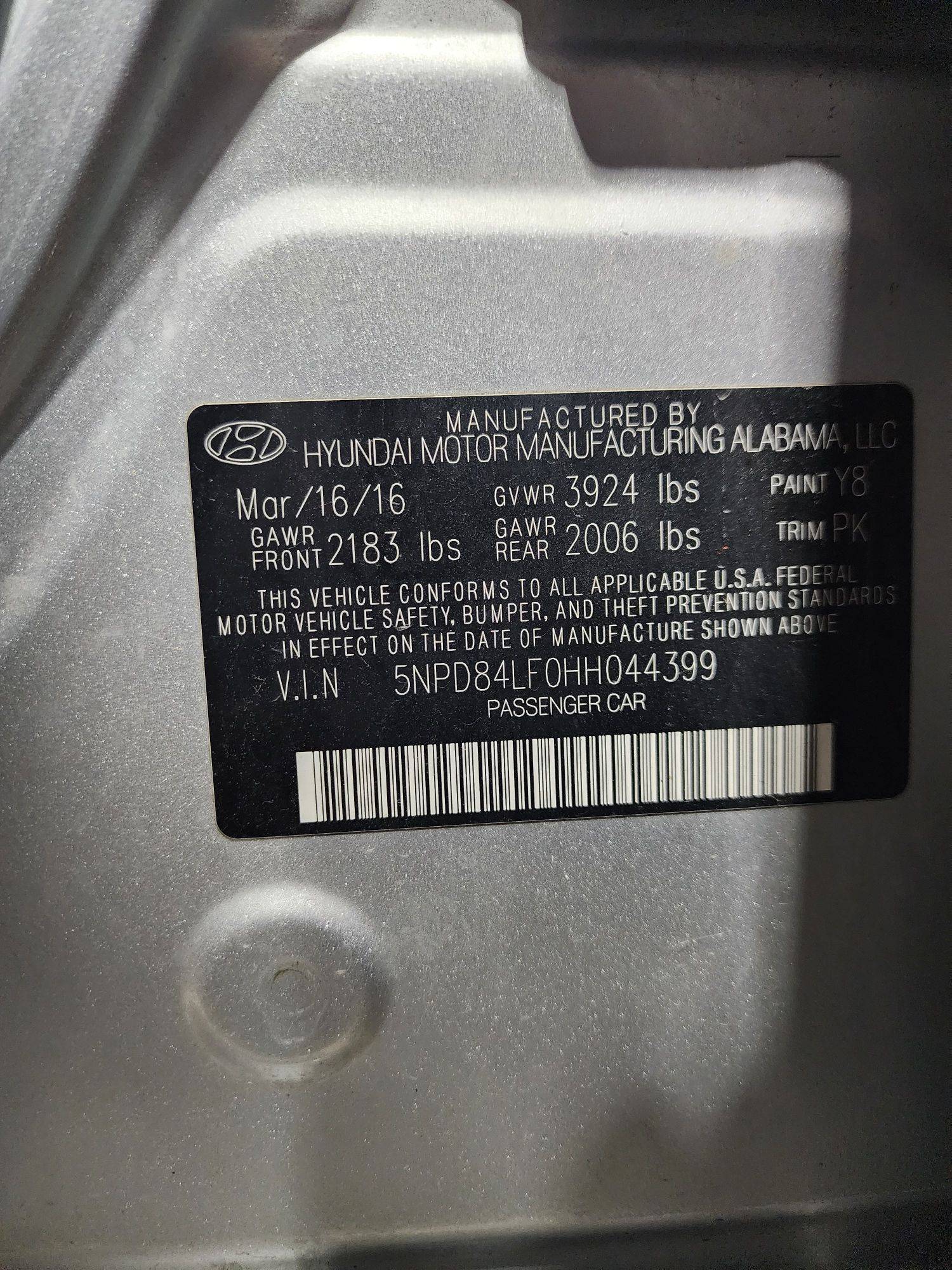 HYUNDAI ELANTRA 2017 - Marhaba Auction Used Cars - Image 11