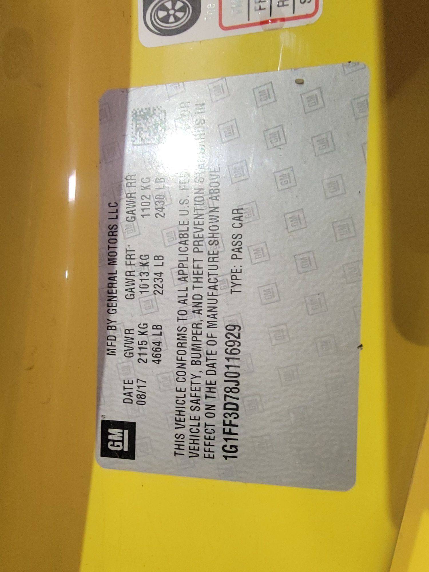 CHEVROLET CAMARO 2018 - Marhaba Auction Used Cars - Image 9