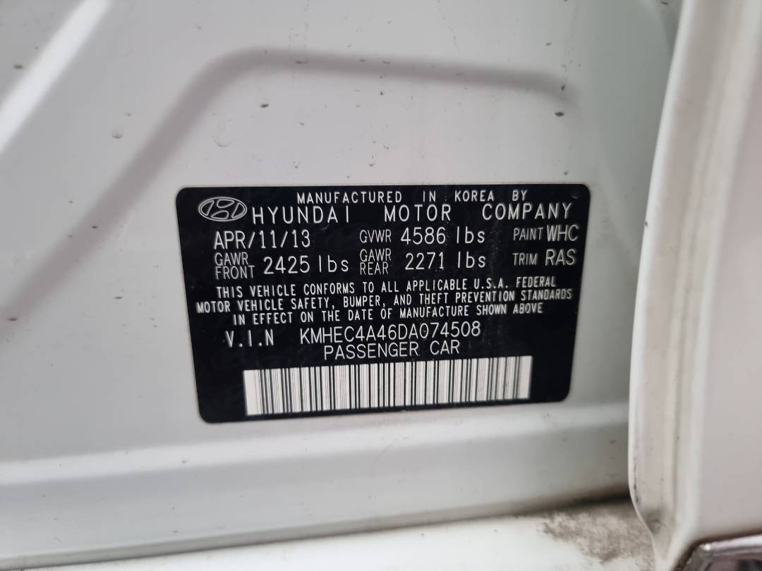 2013 HYUNDAI SONATA — 131009 Miles — Lot 215487 — Ind. 12 - Marhaba Auctions Used Cars - Image 11