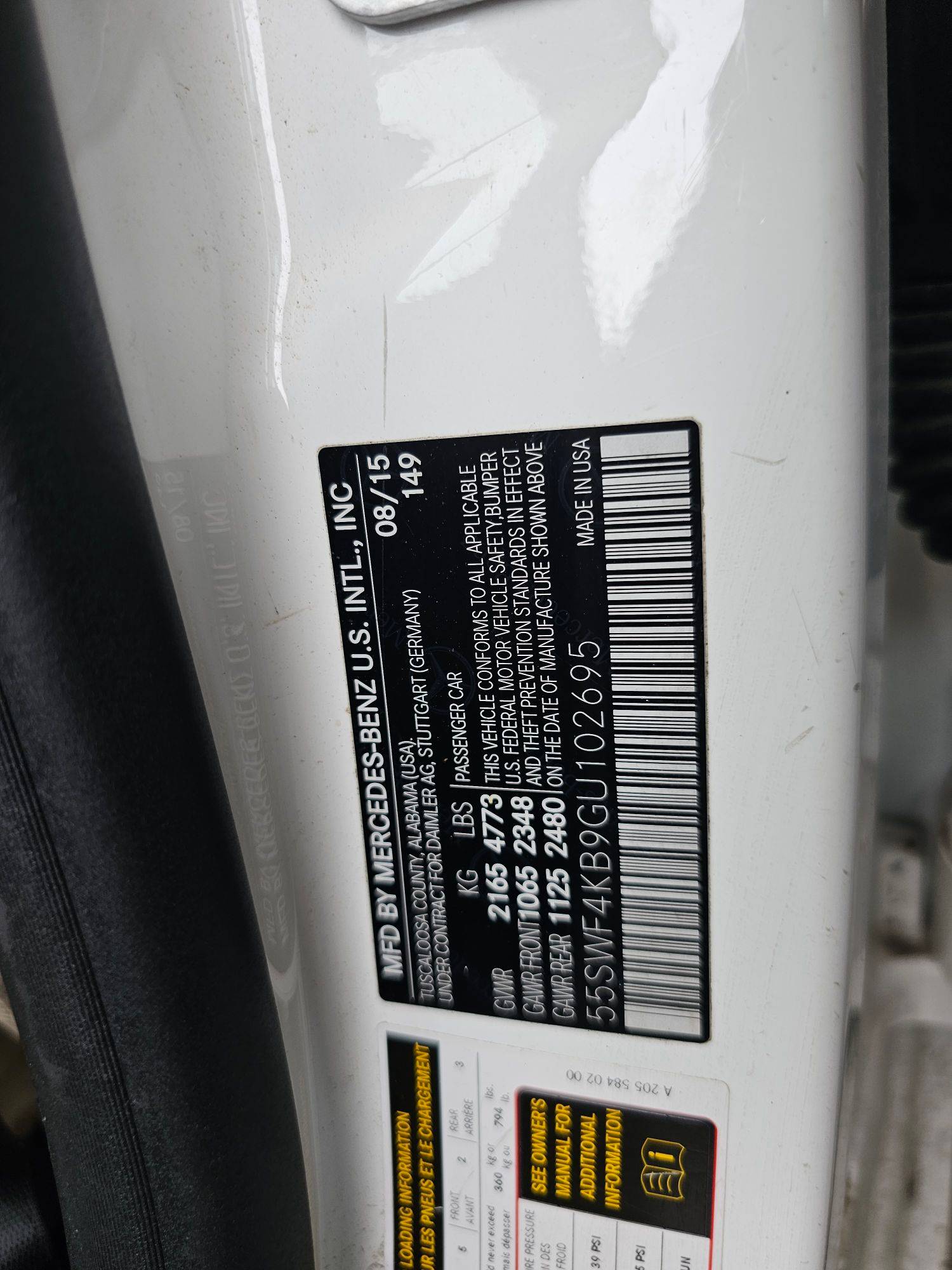 MERCEDES BENZ C300 2016 - Marhaba Auction Used Cars - Image 8