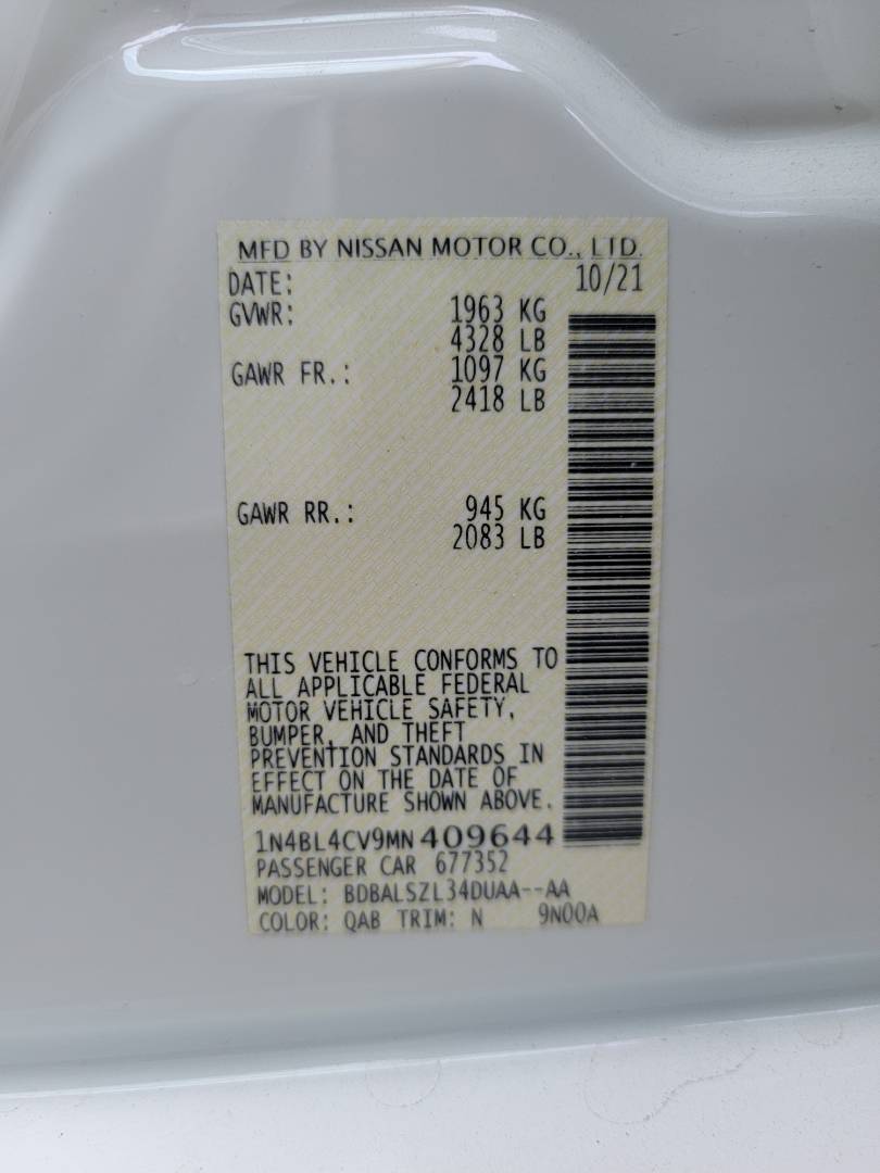 2021 NISSAN ALTIMA — 13974 Miles — Lot N409644 — Main - Marhaba Auctions Used Cars - Image 11