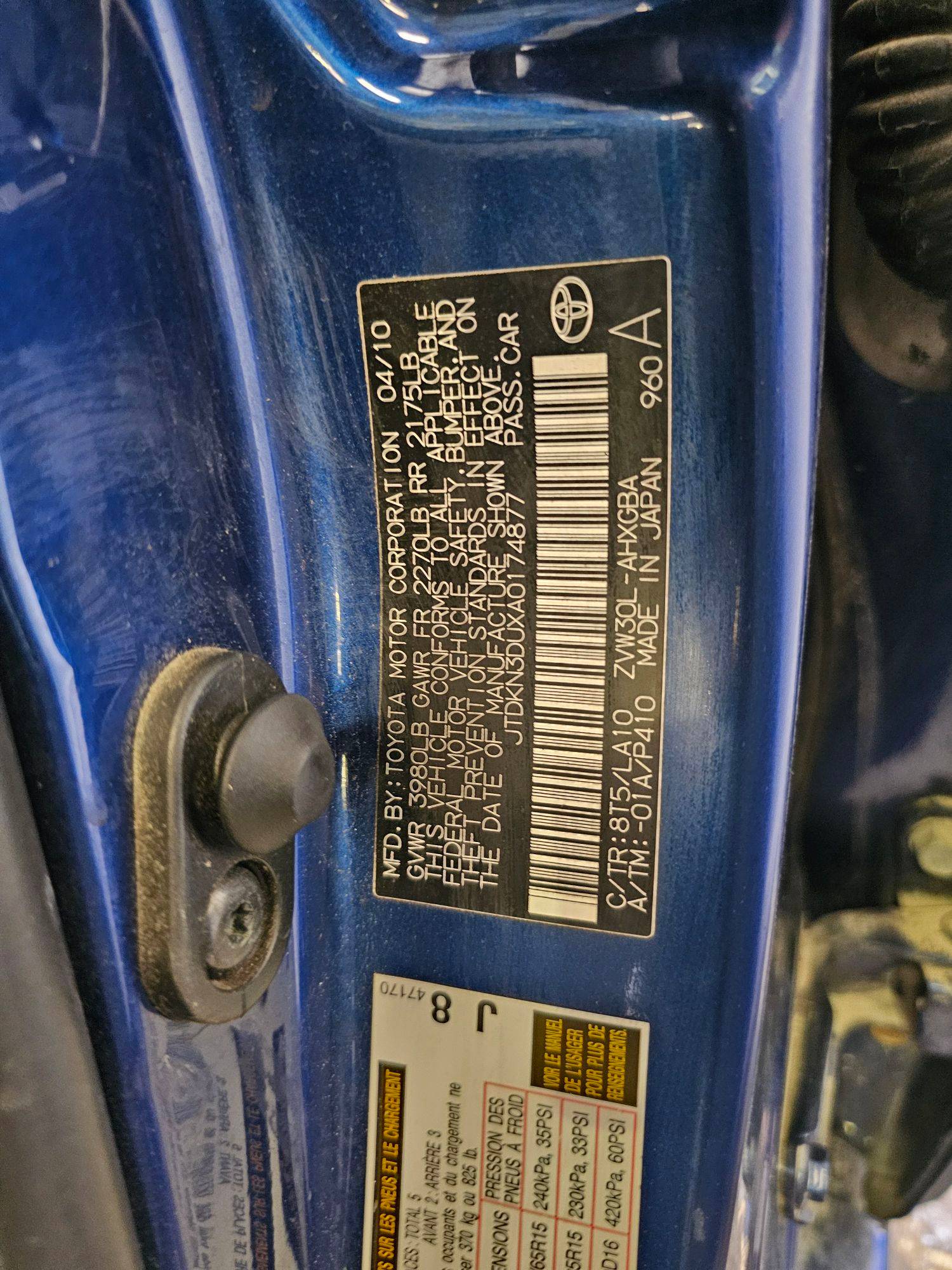 2010 TOYOTA PRIUS — 225057 Miles — Lot XA0174877 — Main - Marhaba Auctions Used Cars - Image 10