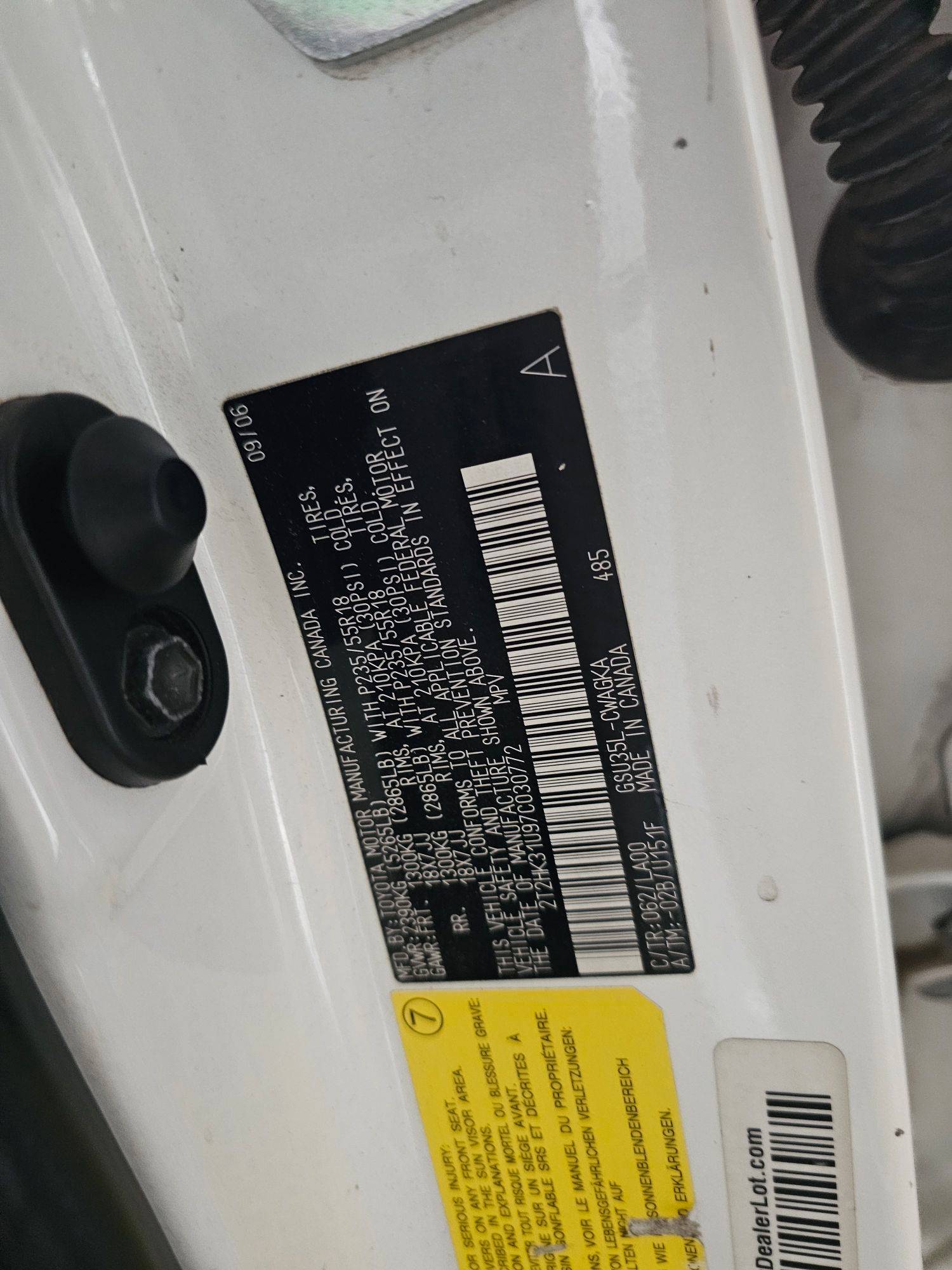 LEXUS RX 350 2007 - Marhaba Auction Used Cars - Image 8