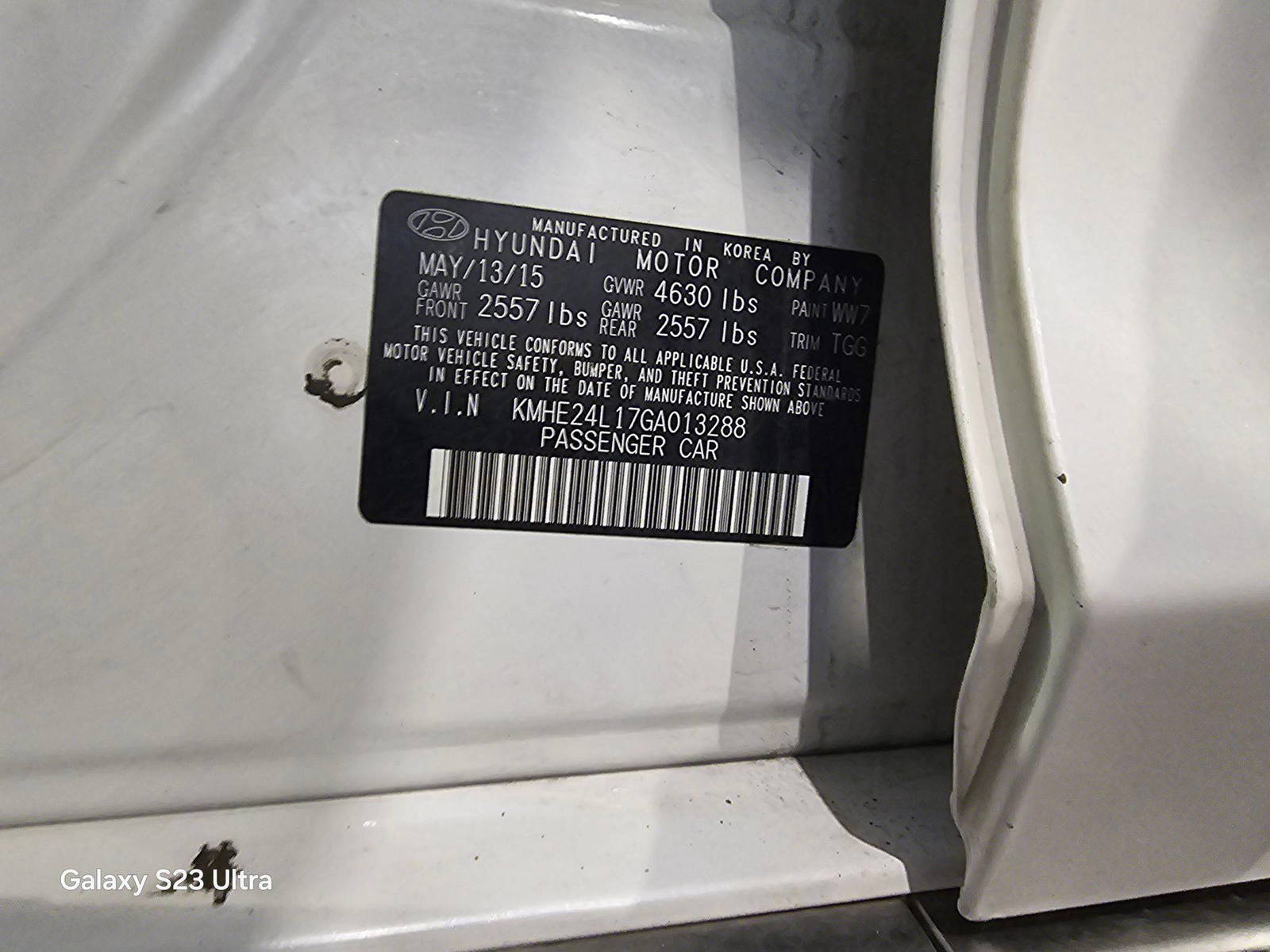 HYUNDAI SONATA 2016 - Marhaba Auction Used Cars - Image 9