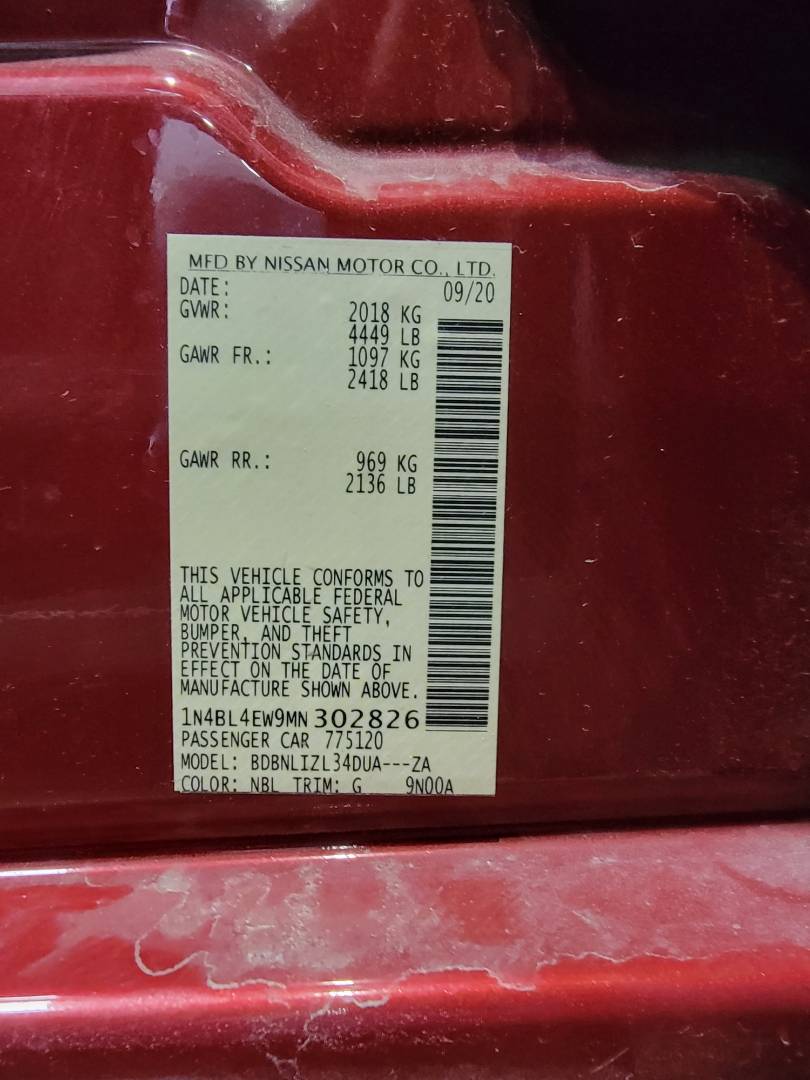2021 NISSAN ALTIMA — 90014 Miles — Lot N302826 — Main - Marhaba Auctions Used Cars - Image 11
