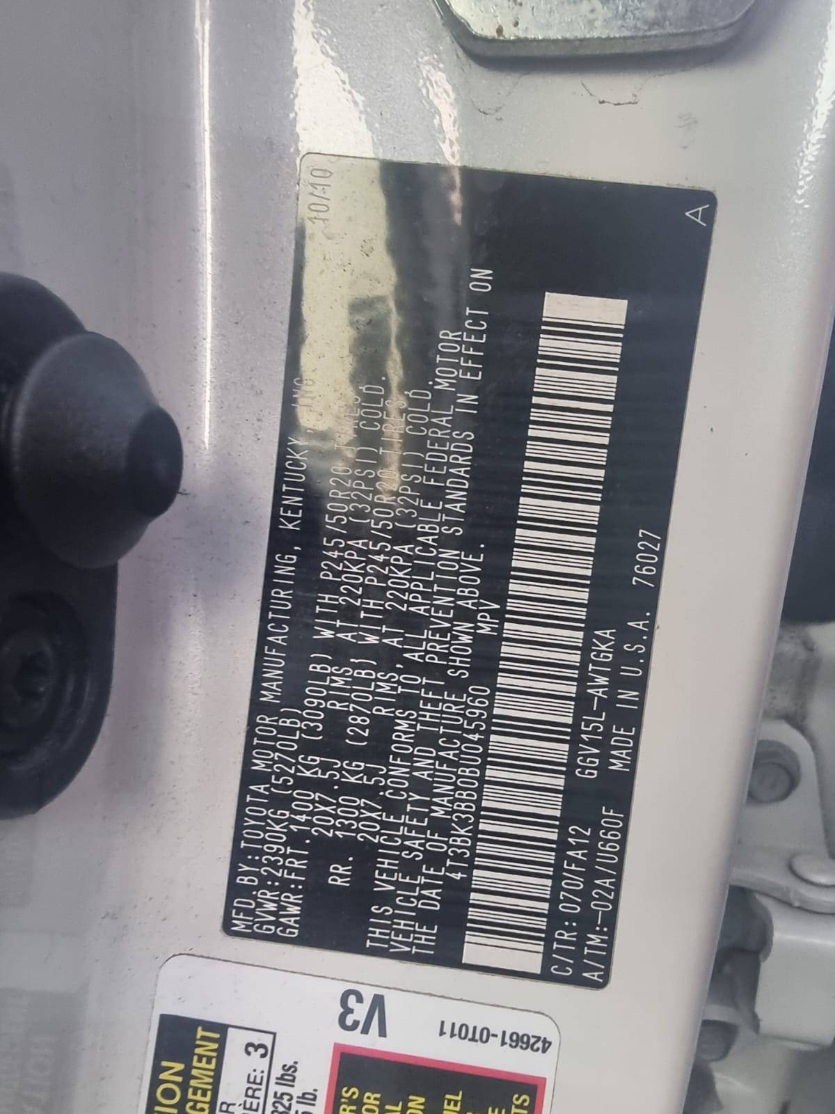 TOYOTA VENZA 2011 - Marhaba Auction Used Cars - Image 9