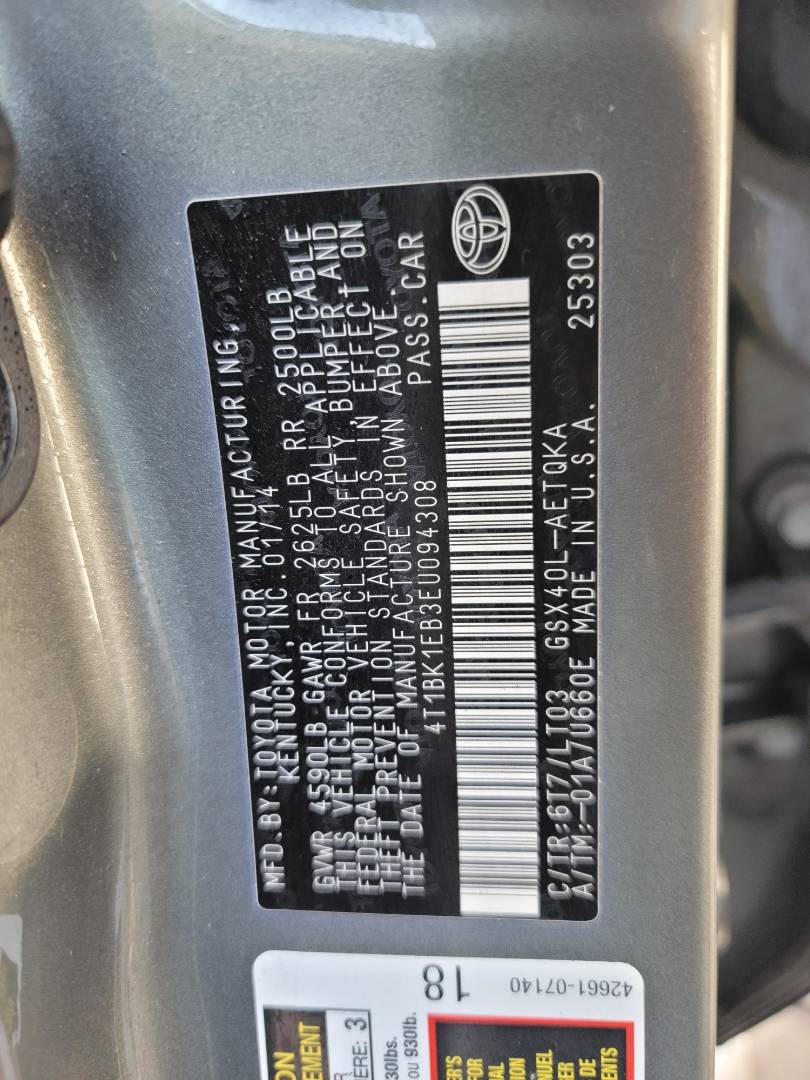 2014 TOYOTA AVALON — 86676 Miles — Lot 3EU094308 — Main - Marhaba Auctions Used Cars - Image 10