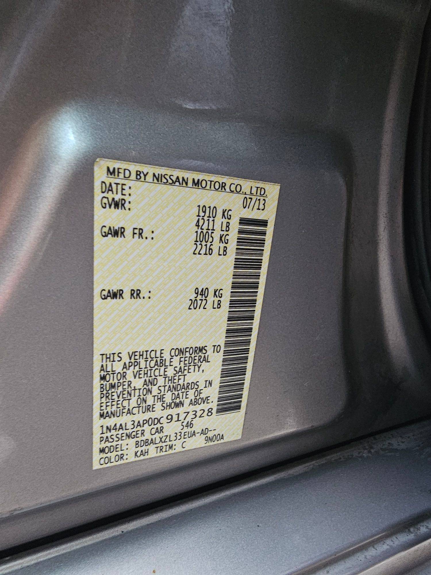 NISSAN ALTIMA 2013 - Marhaba Auction Used Cars - Image 10
