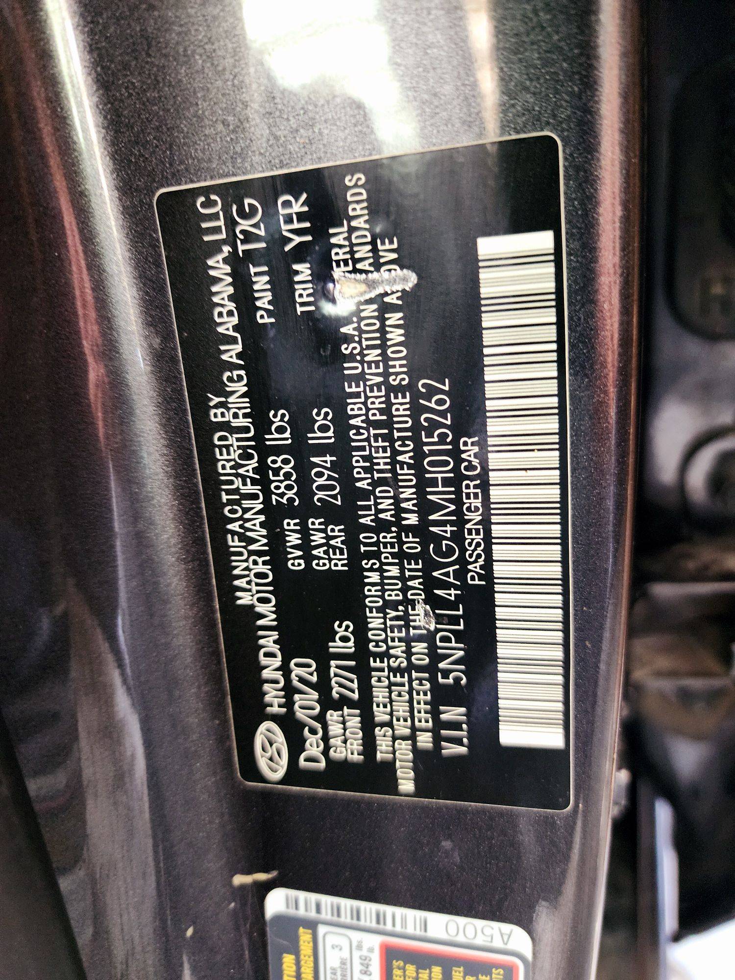 2021 HYUNDAI ELANTRA — 94016 Miles — Lot 78994574 — Souq - Marhaba Auctions Used Cars - Image 9