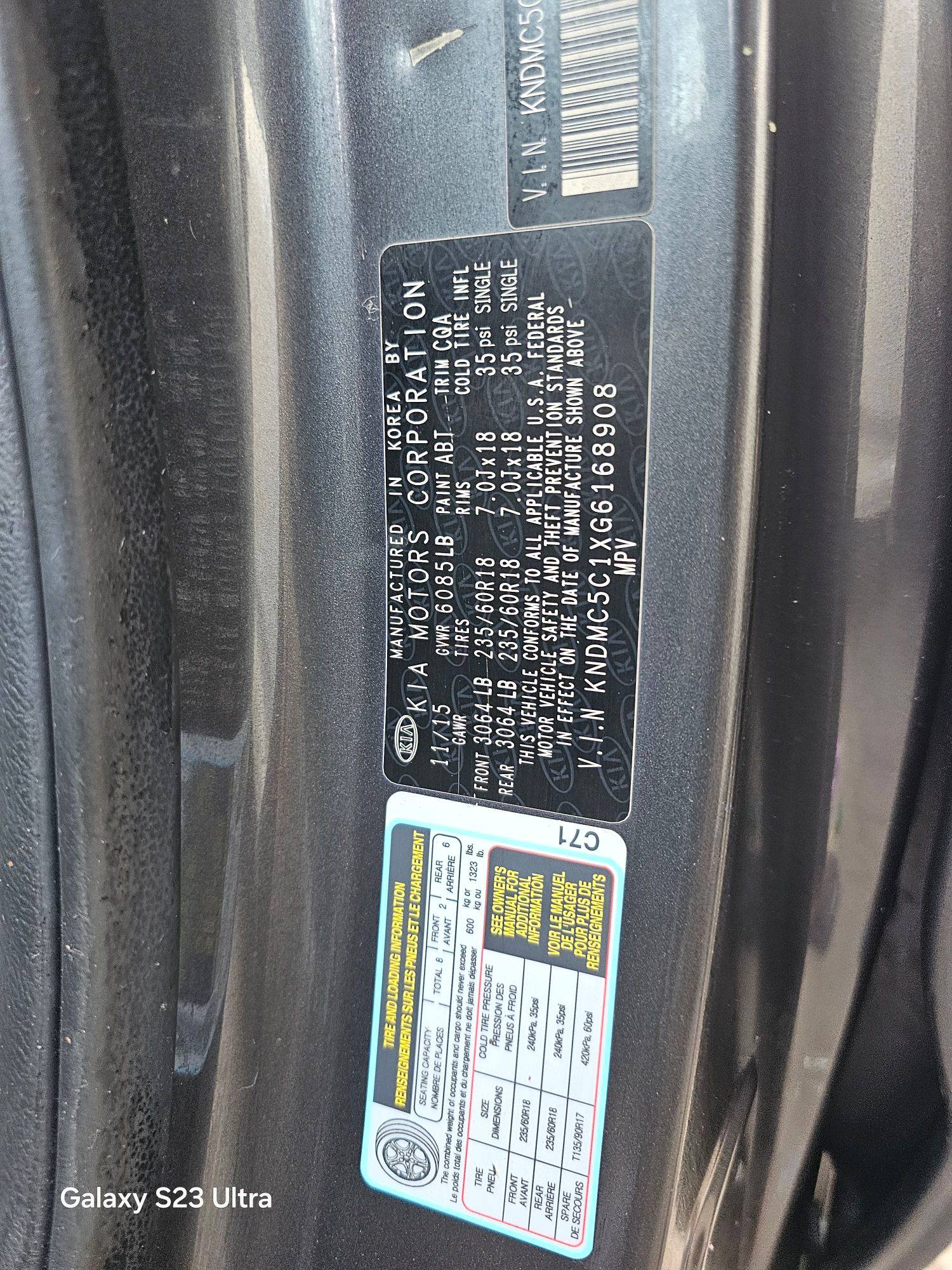 KIA SEDONA 2016 - Marhaba Auction Used Cars - Image 10