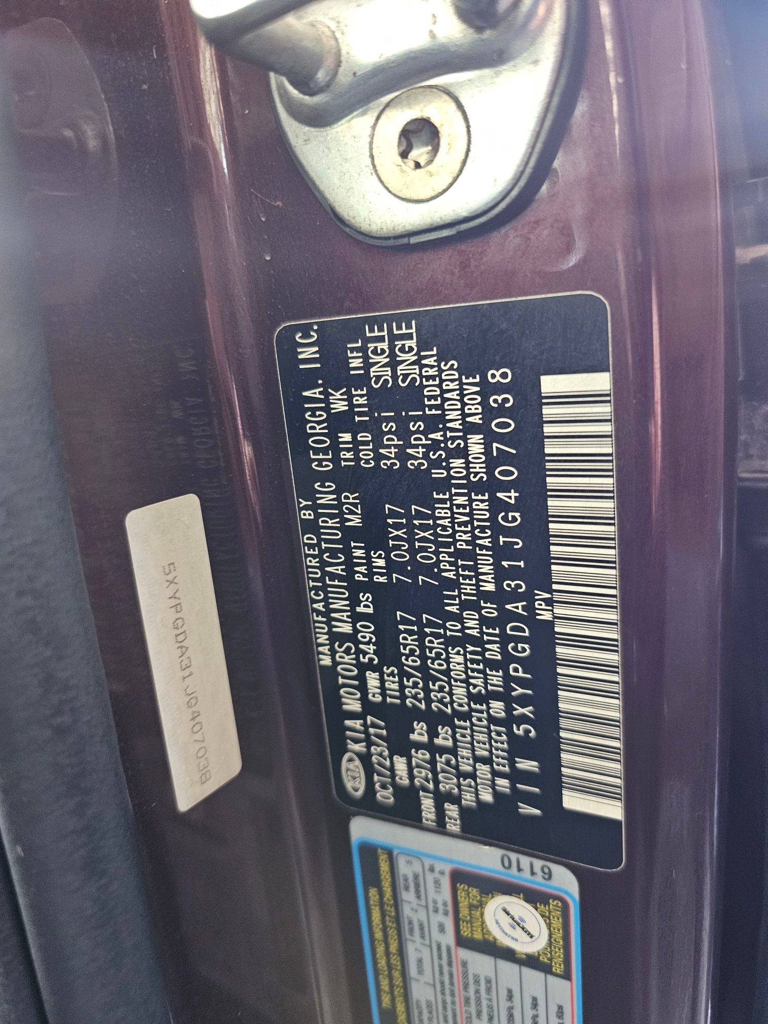 KIA SORENTO 2018 - Marhaba Auction Used Cars - Image 8