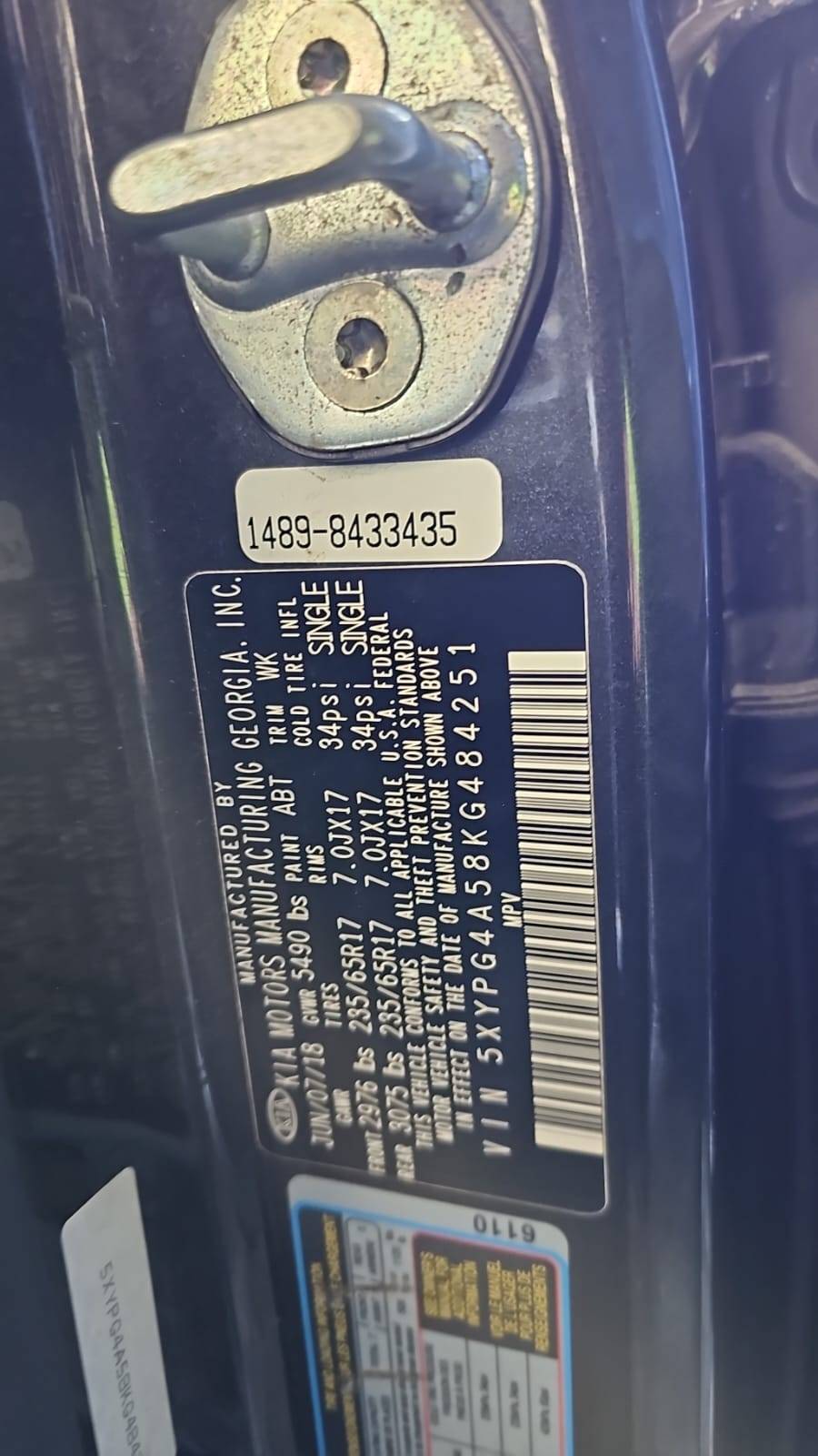 KIA SORENTO 2019 - Marhaba Auction Used Cars - Image 9