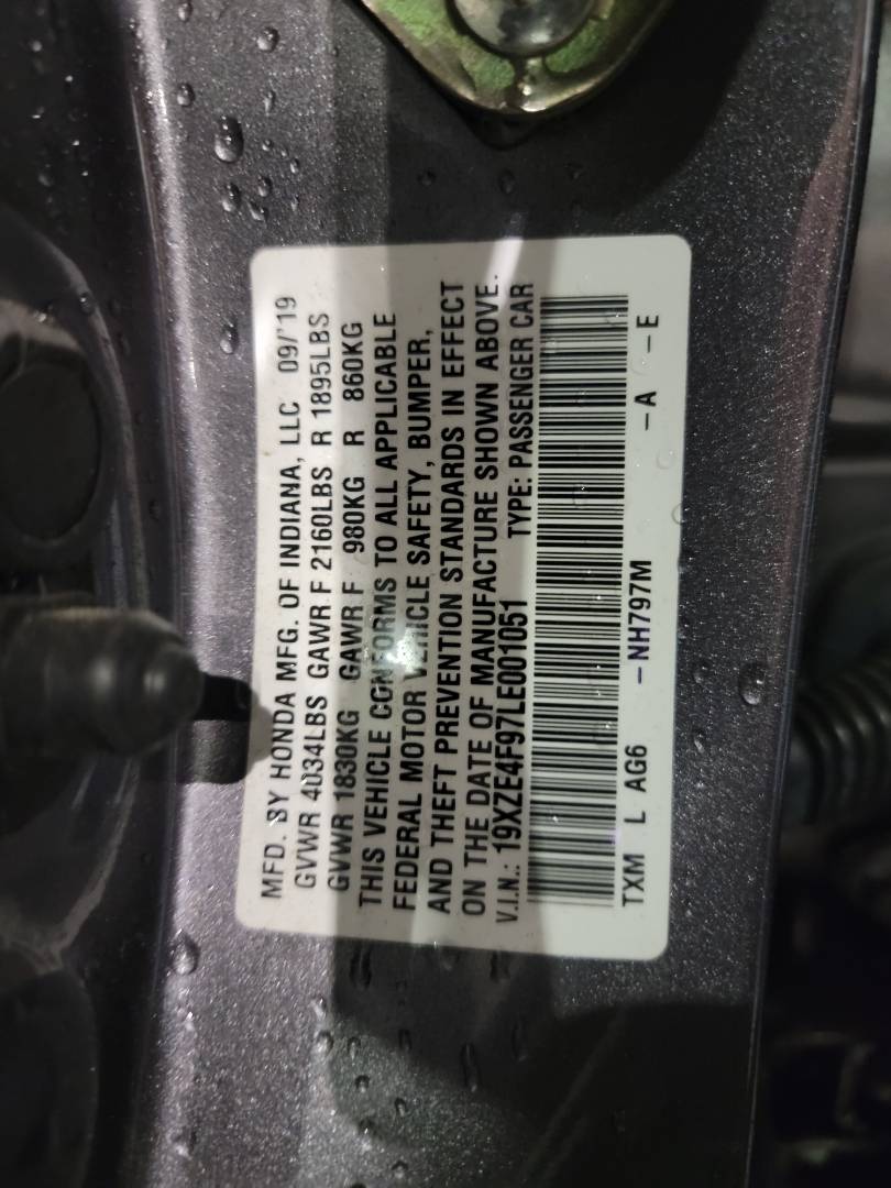 2020 HONDA INSIGHT — 31599 Miles — Lot 001051 - Marhaba Auctions Used Cars - Image 7