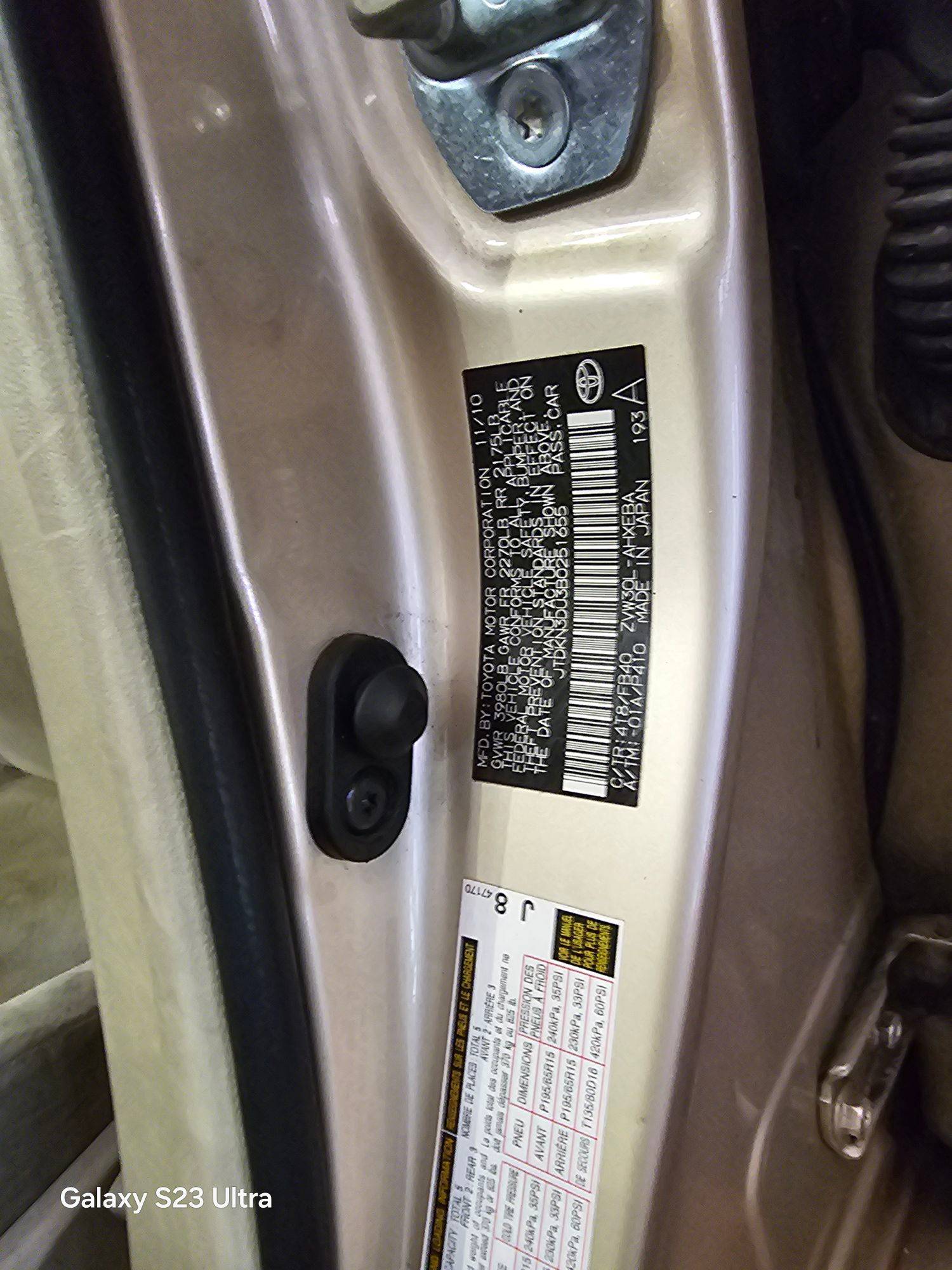 2011 TOYOTA PRIUS — 209572 Miles — Lot B0251655 — Main - Marhaba Auctions Used Cars - Image 10