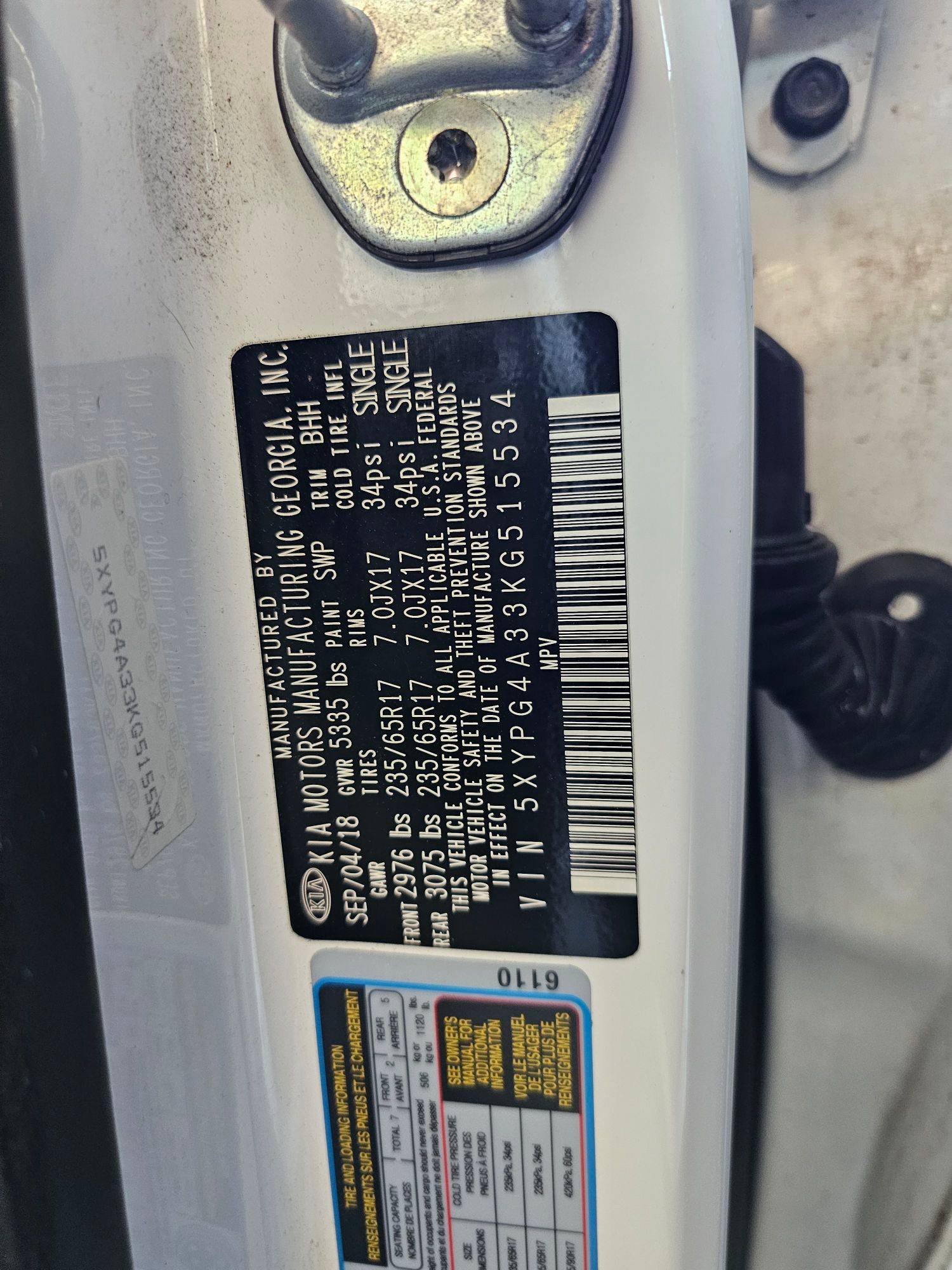 KIA SORENTO 2019 - Marhaba Auction Used Cars - Image 8