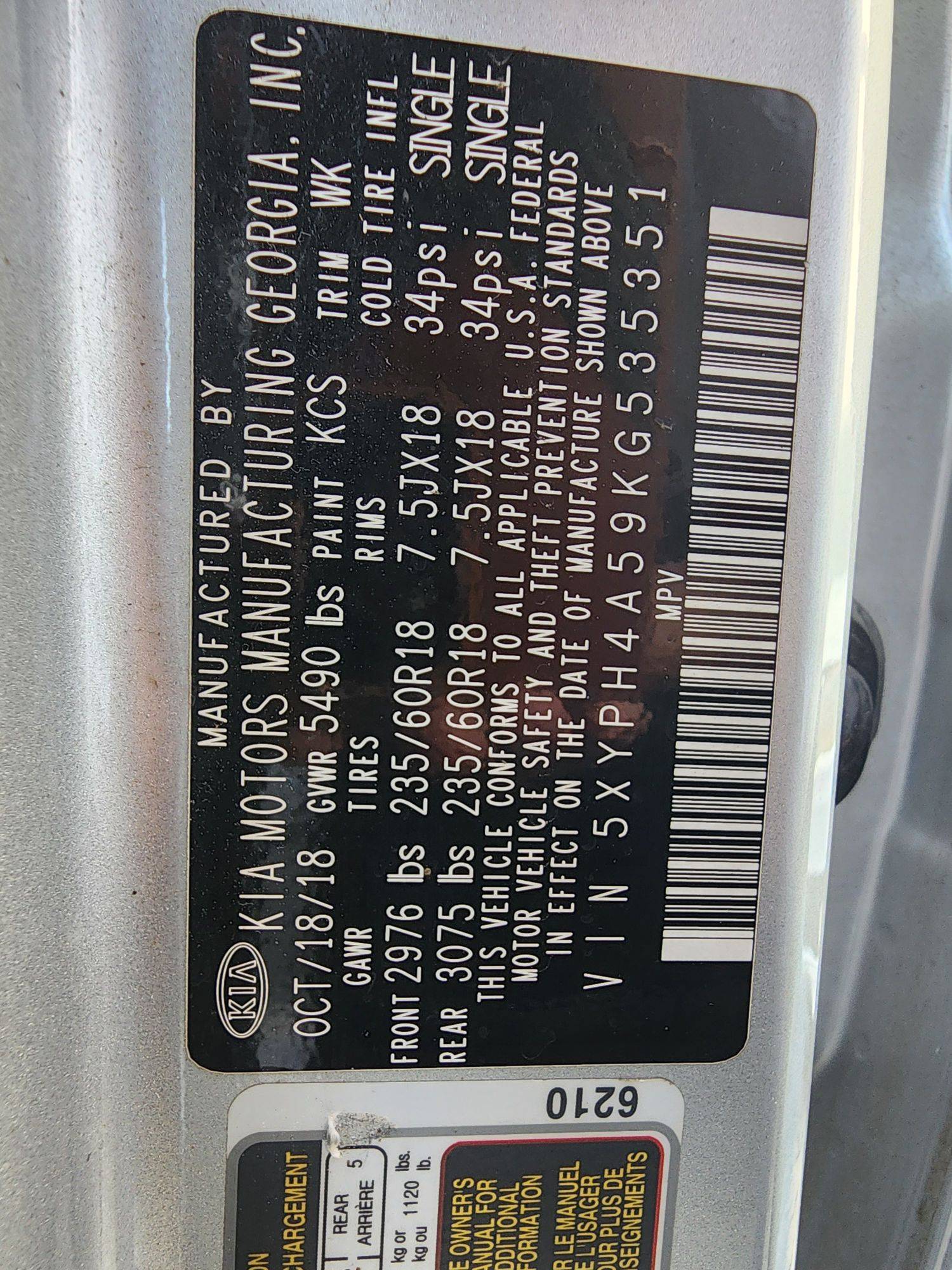 KIA SORENTO 2019 - Marhaba Auction Used Cars - Image 8