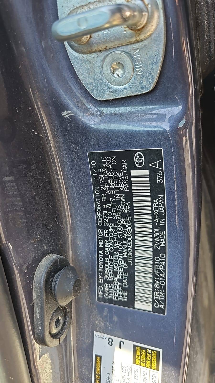 TOYOTA PRIUS 2011 - Marhaba Auction Used Cars - Image 4