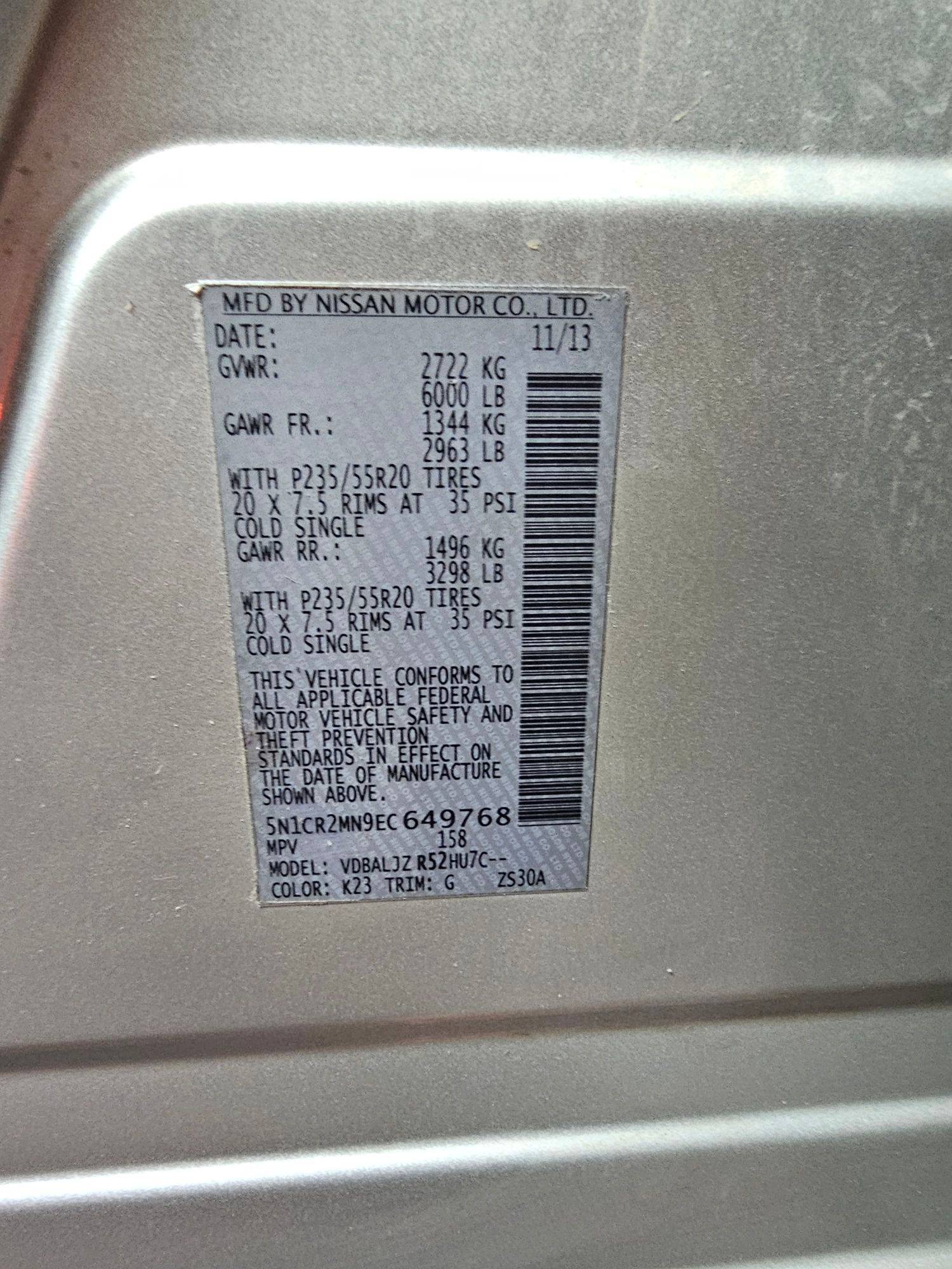 2014 NISSAN PATHFINDER — 189713 Miles — Lot N9EC649768 — Main - Marhaba Auctions Used Cars - Image 11