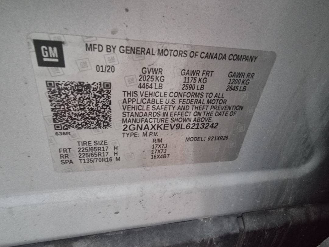 CHEVROLET EQUINOX 2020 - Marhaba Auction Used Cars - Image 8