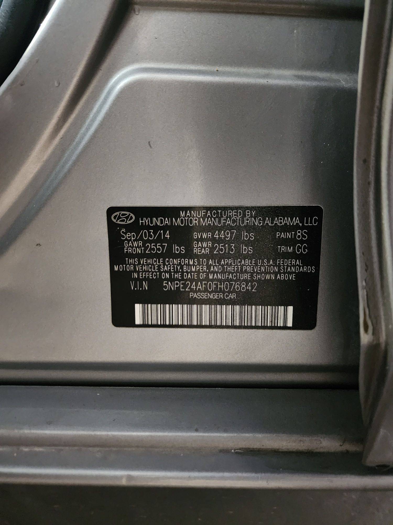 HYUNDAI SONATA 2015 - Marhaba Auction Used Cars - Image 10