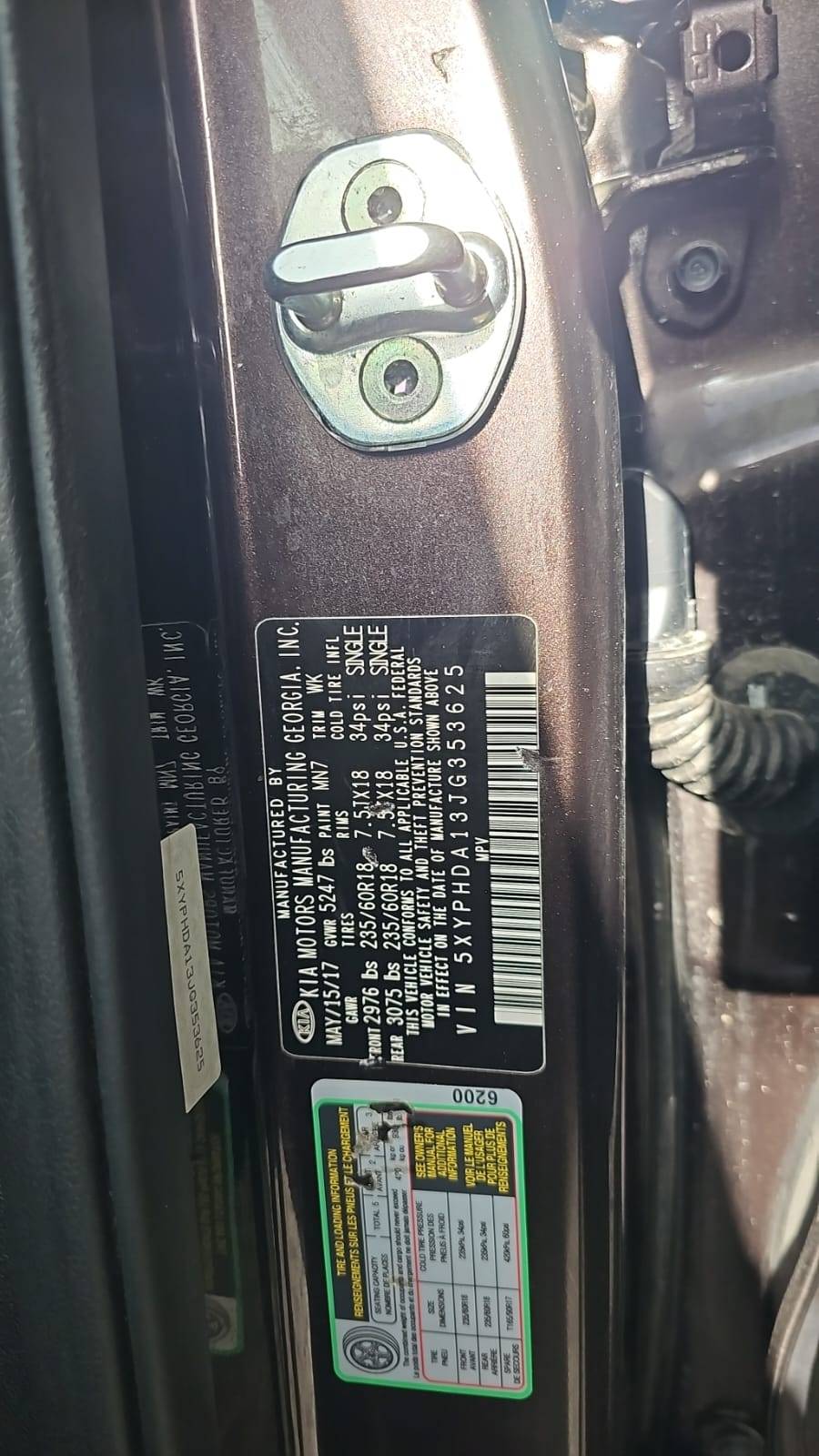 2018 KIA SORENTO — 100060 Miles — Lot JG353625 — Main - Marhaba Auctions Used Cars - Image 6