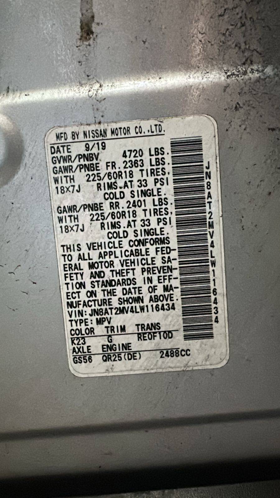 NISSAN ROGUE 2020 - Marhaba Auction Used Cars - Image 5