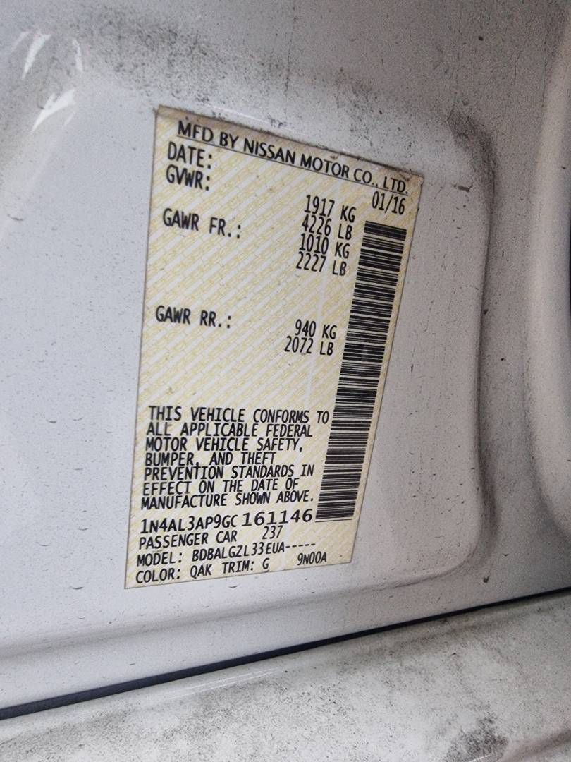 NISSAN ALTIMA 2016 - Marhaba Auction Used Cars - Image 6
