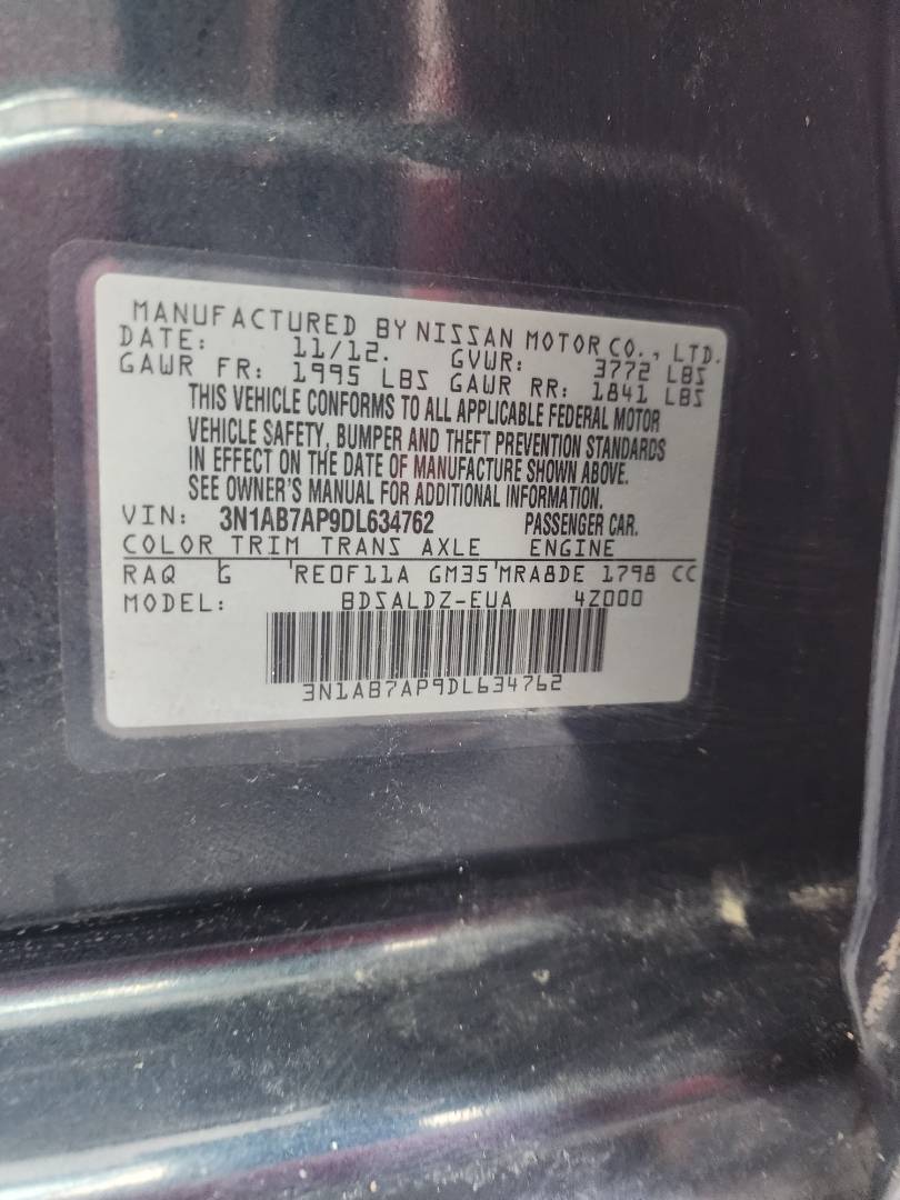 2013 NISSAN SENTRA — 186351 Miles — Lot 38908034 — Main - Marhaba Auctions Used Cars - Image 10