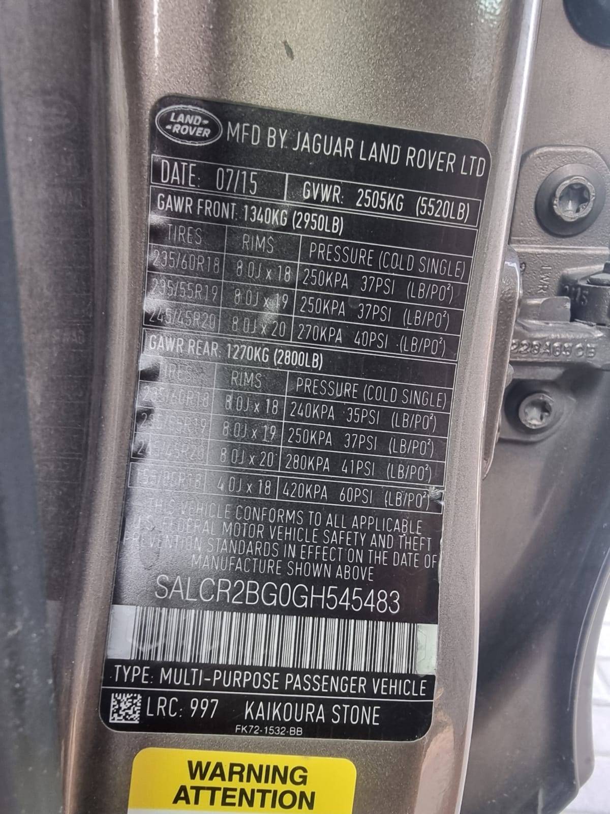 LAND ROVER DISCOVERY 2016 - Marhaba Auction Used Cars - Image 10
