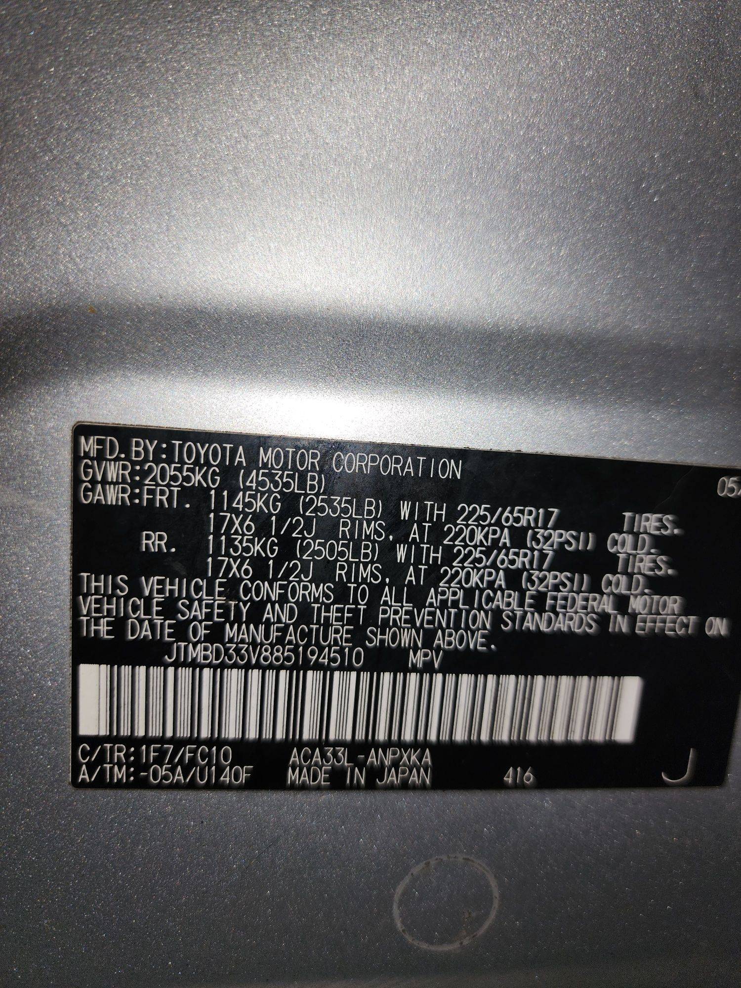 TOYOTA RAV4 2008 - Marhaba Auction Used Cars - Image 9